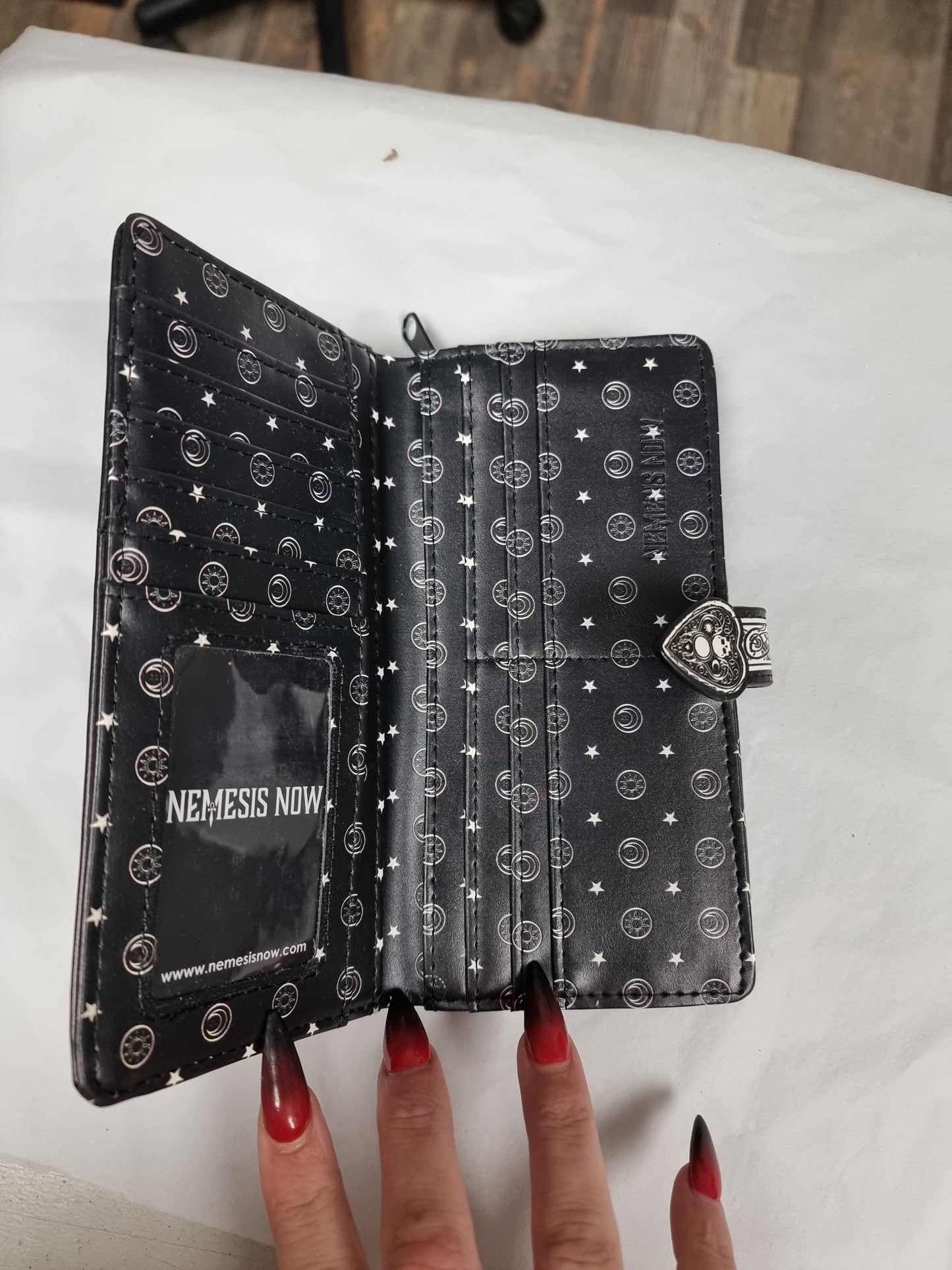Talking board purse