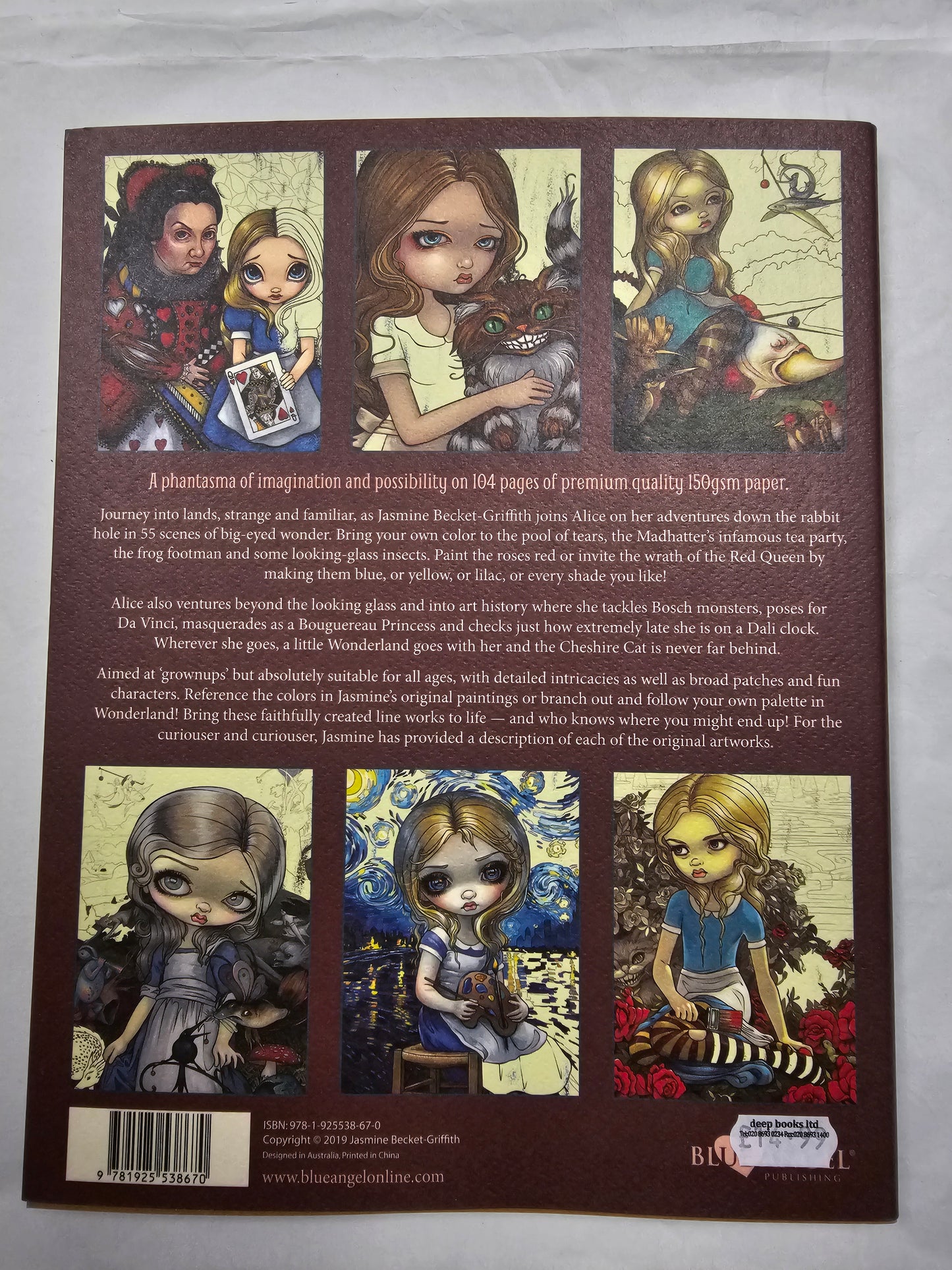 Alice in Wonderland colouring book