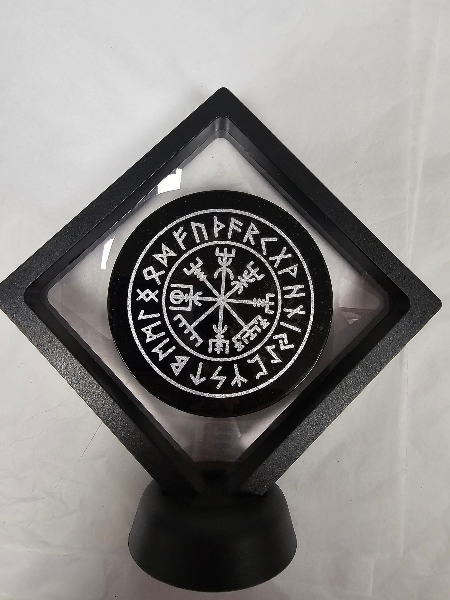 Vegvisir Obsidian Charge Plate 8cm
