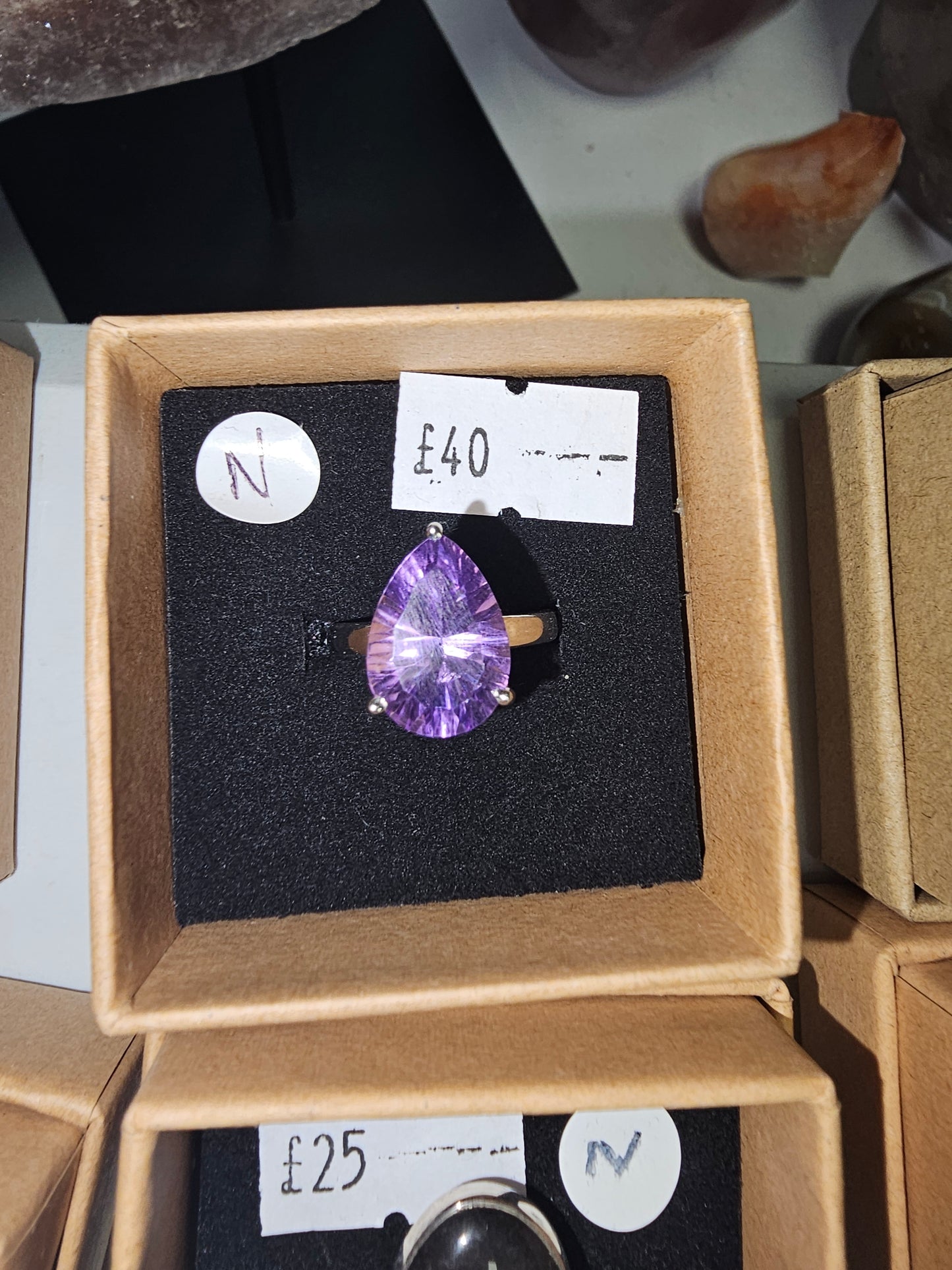 Amethyst ring size N/O