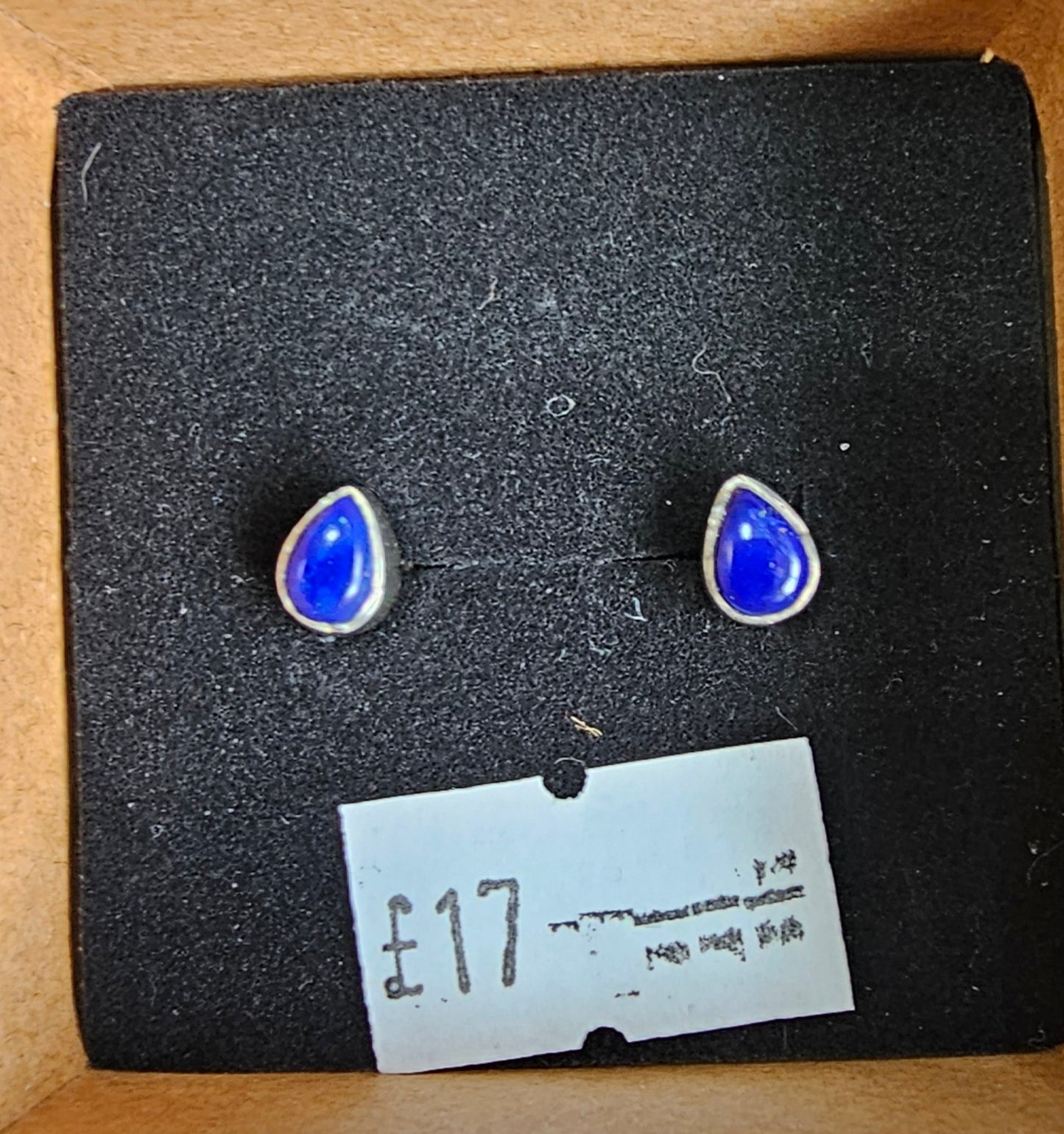 Lapis Lazuli Stud Earrings