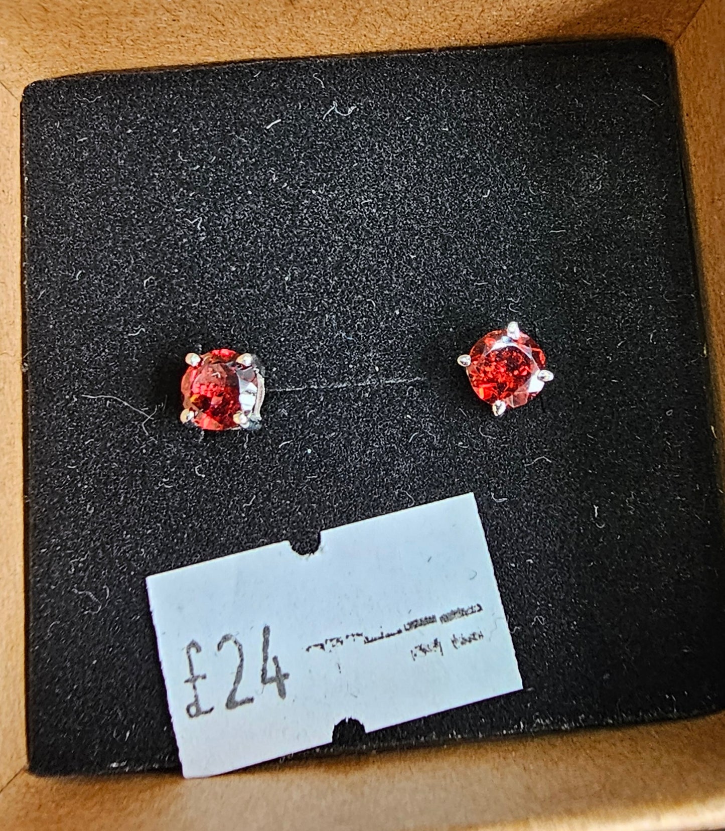 Garnet Stud Earrings