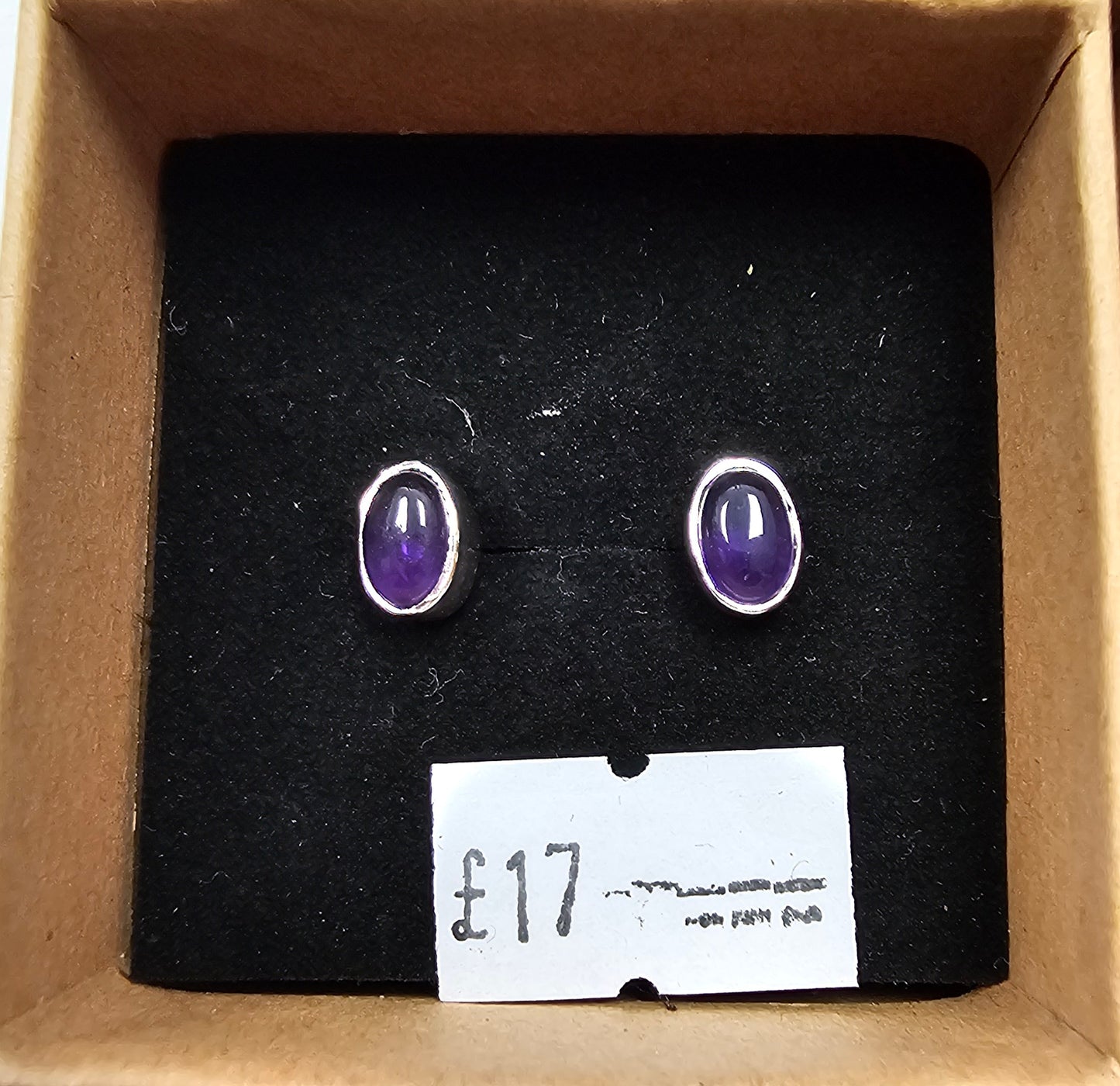 Amethyst Stud Earrings