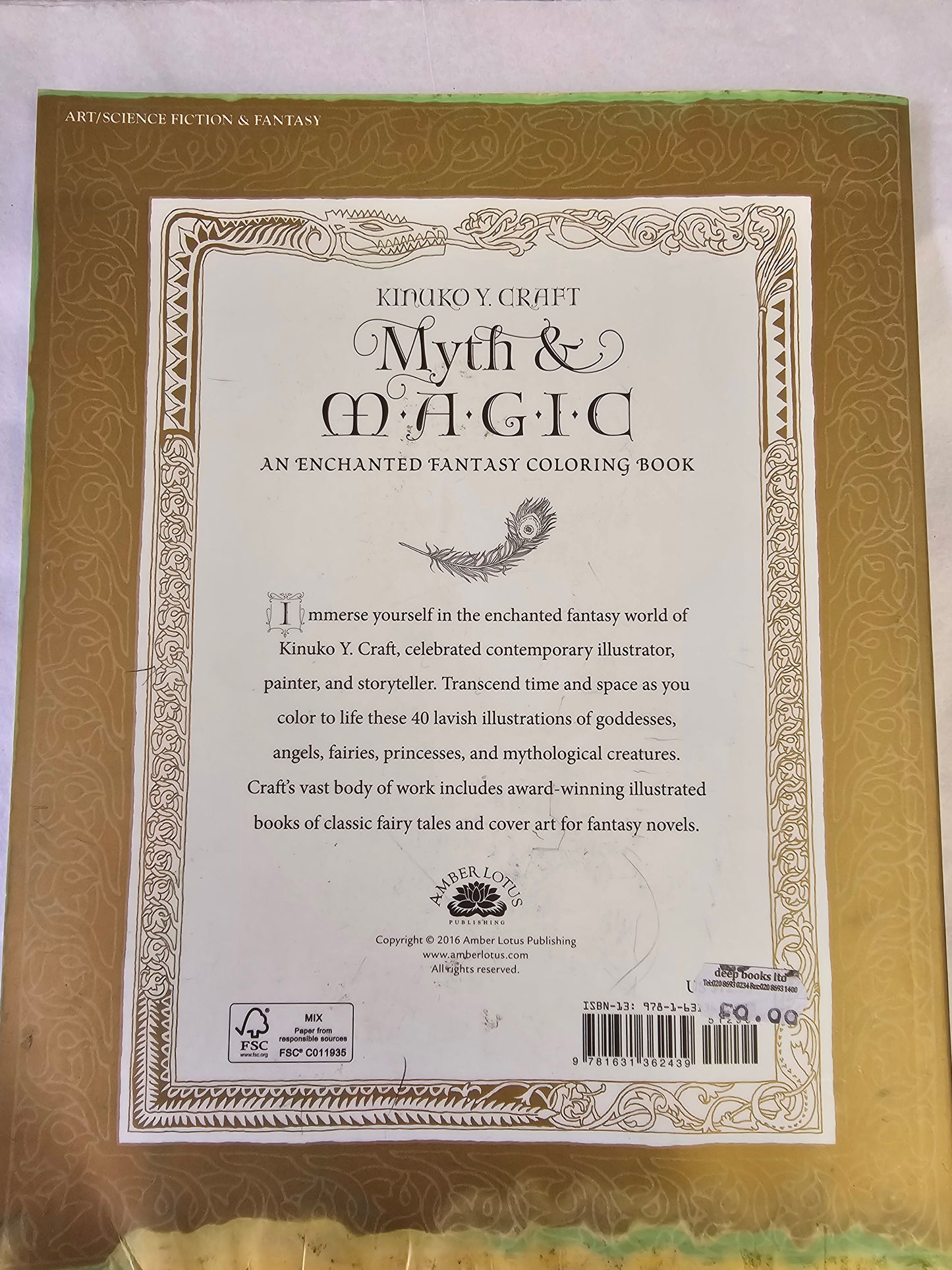 Myth & Magic colouring book