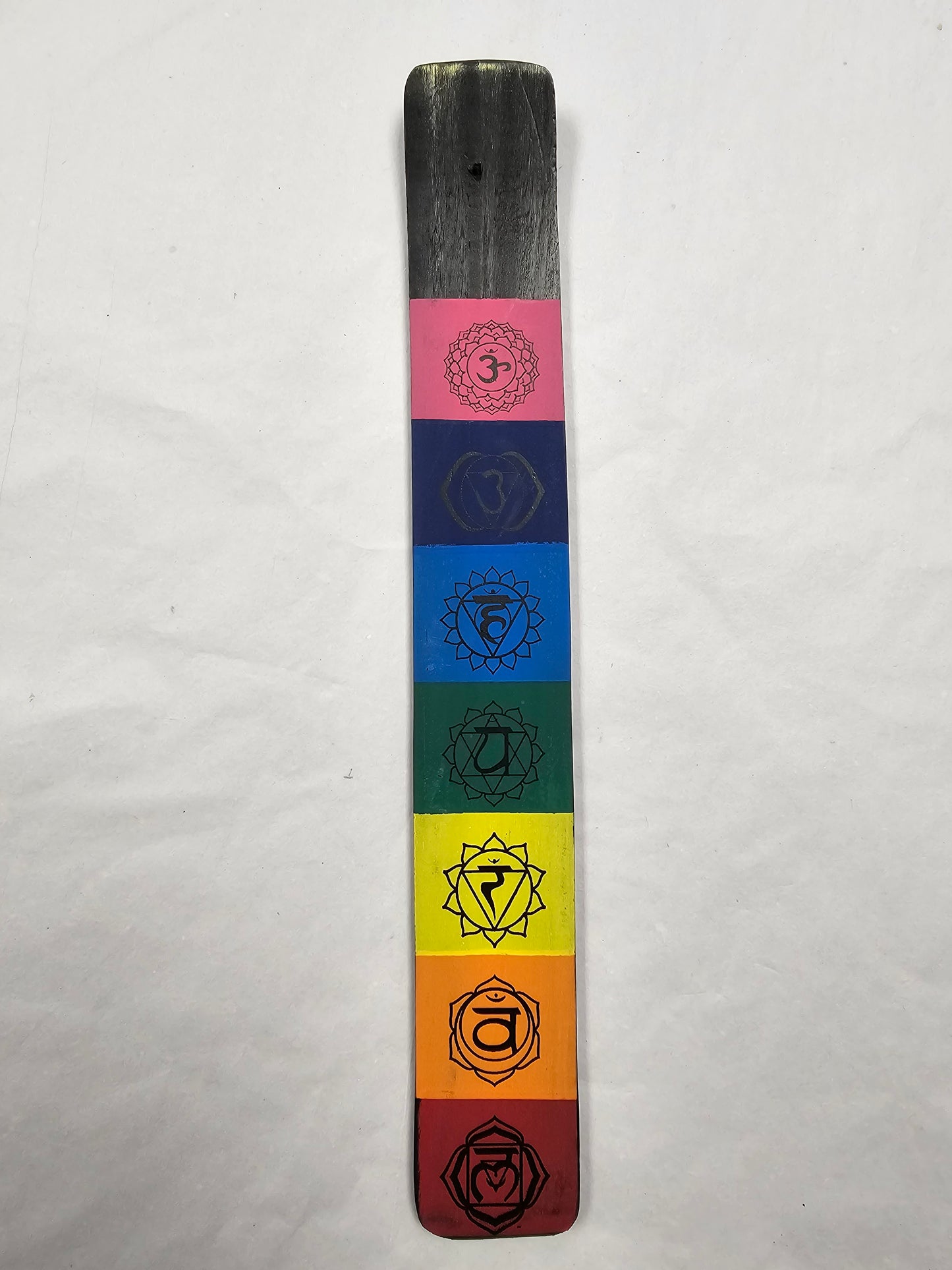 Chakra wooden insense stick holder