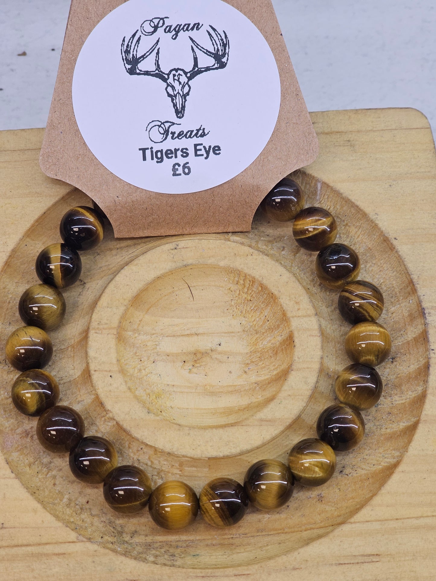 Tigers Eye 8mm bead bracelet