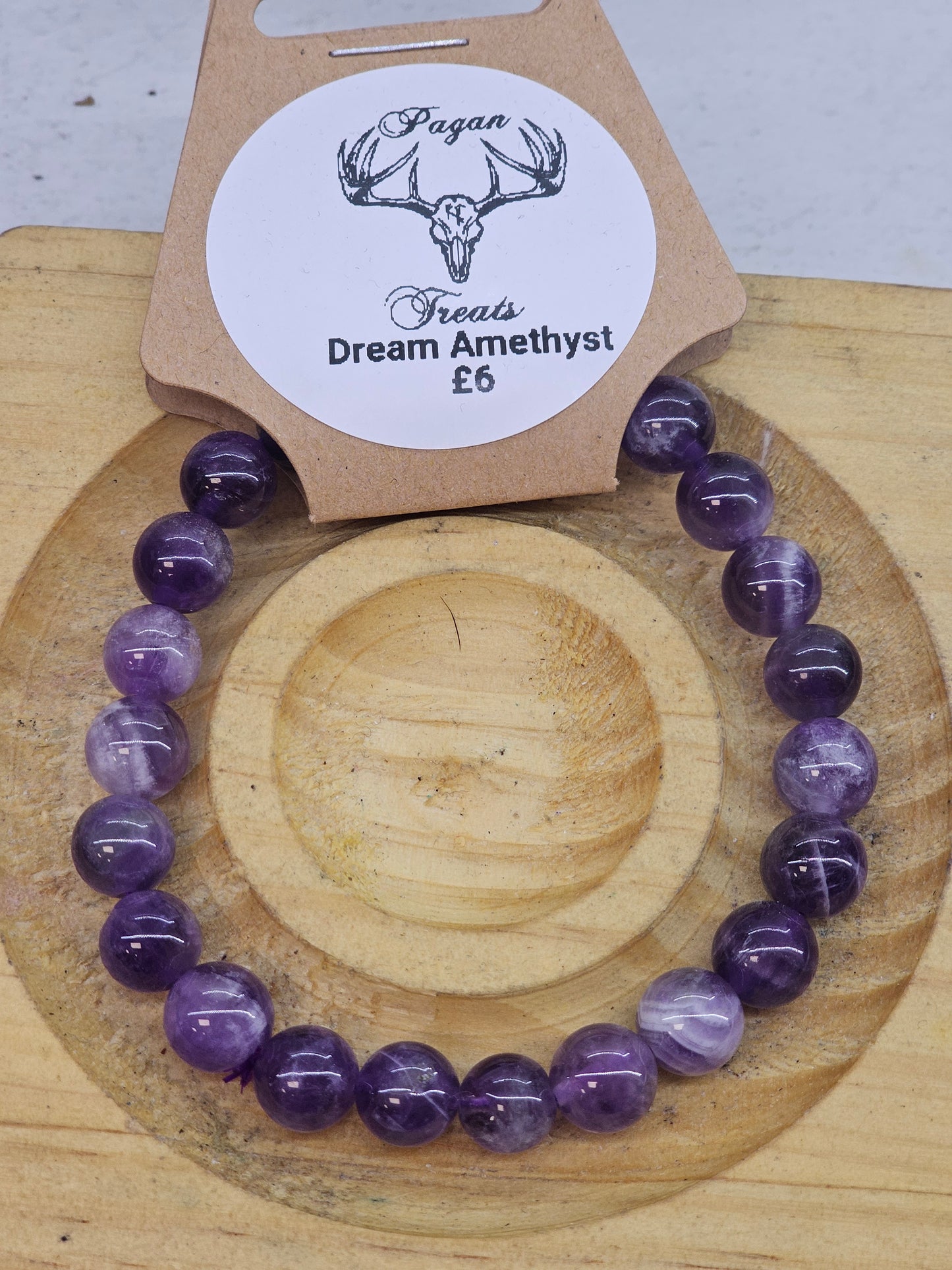 Dream Amethyst 8mm bead bracelet