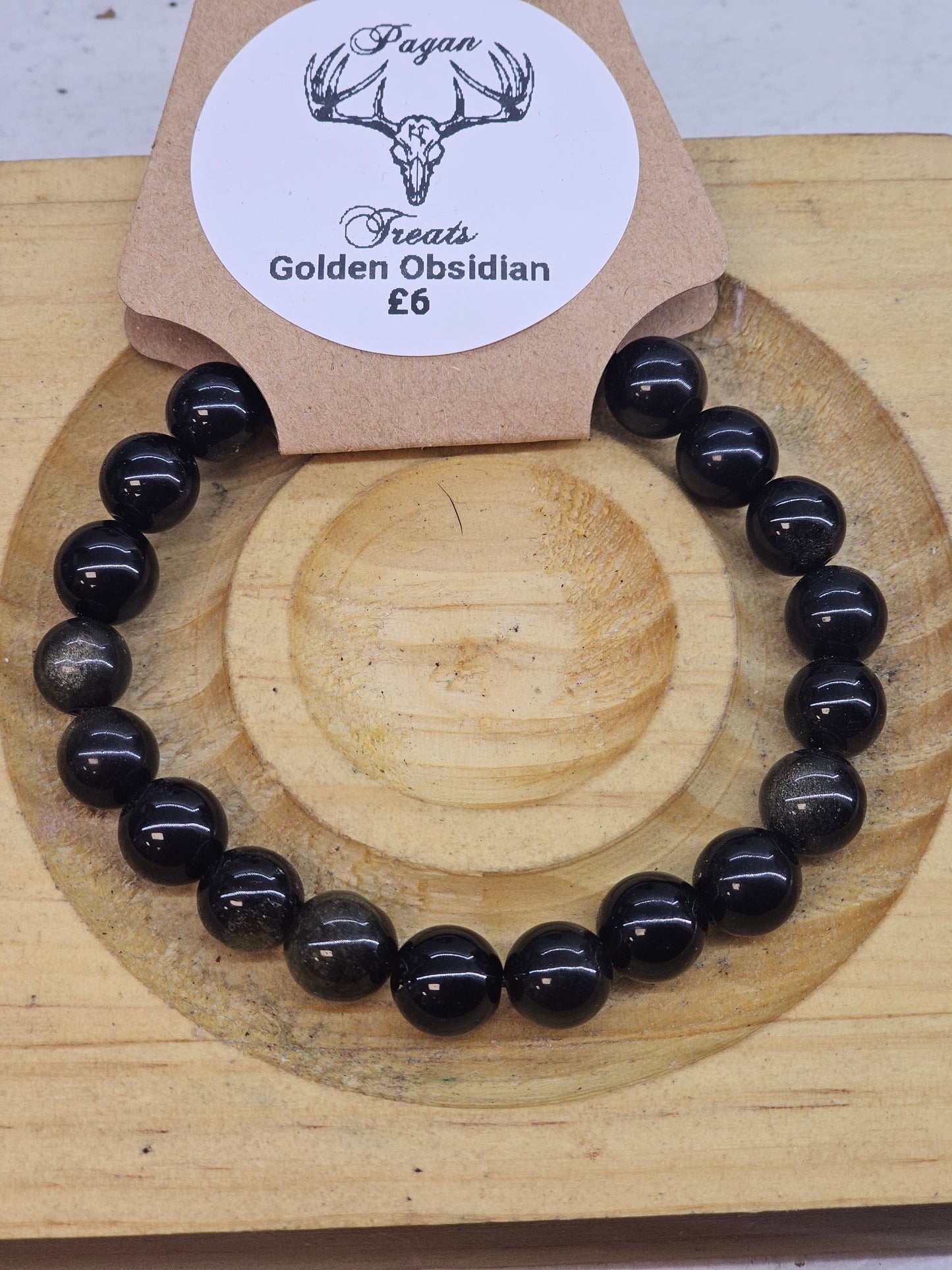 Golden Obsidian 8mm bead bracelet