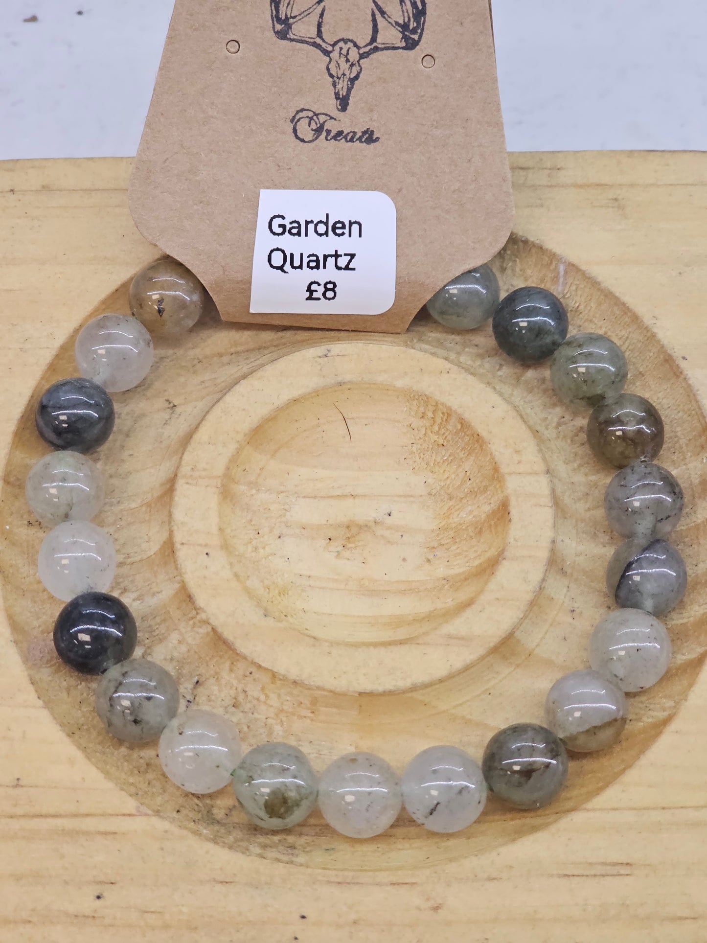 Garden Quartz 8mm bead bracelet