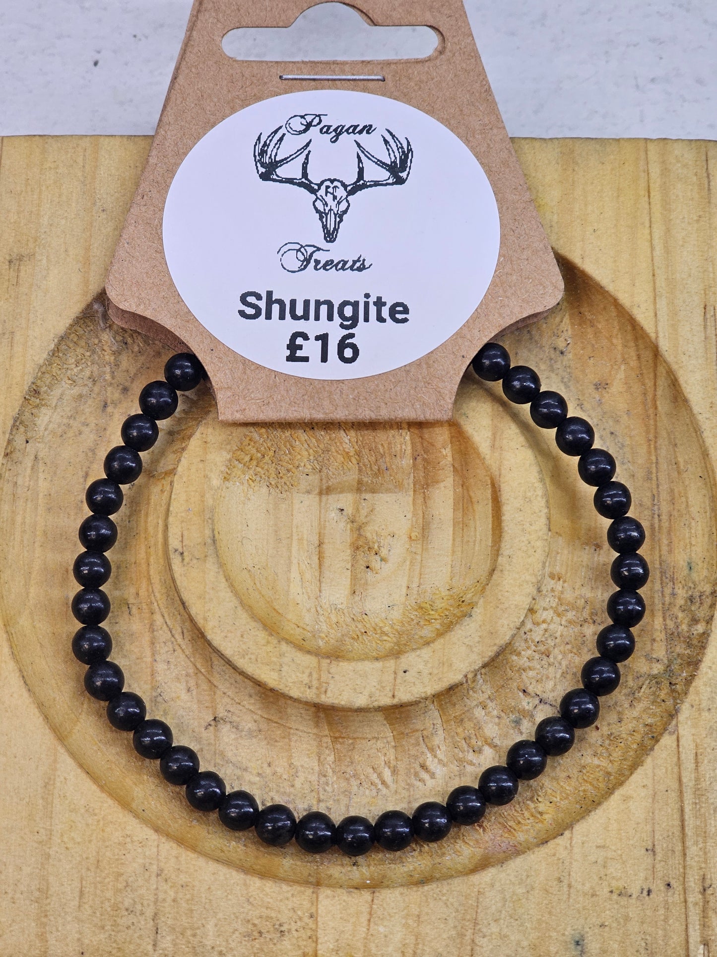 Shungite 4mm bead bracelet