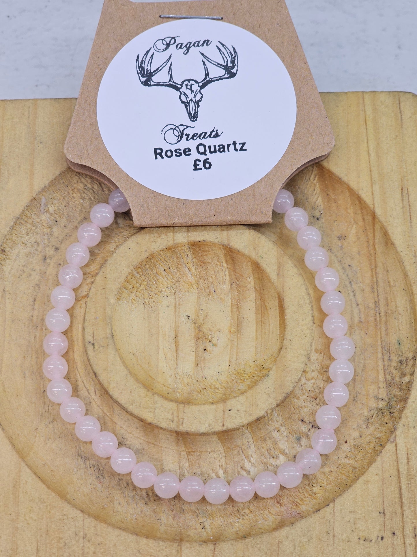 Rose Quartz 4mm bead bracelet