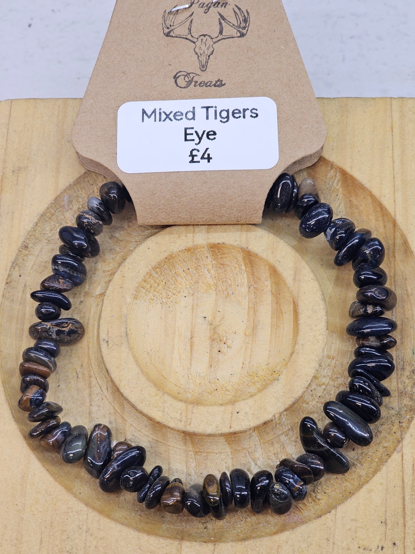 Mixed Tigers Eye chip bracelet