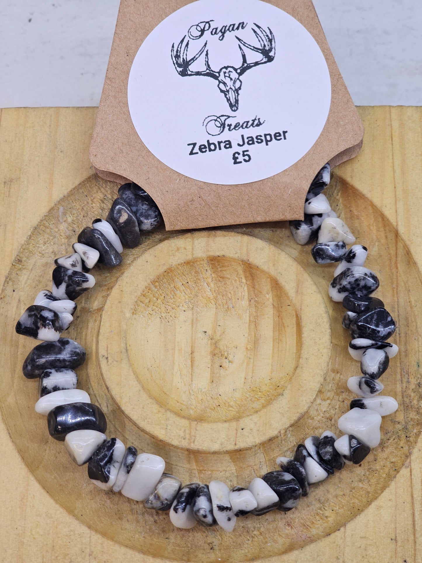 Zebra Jasper chip bracelet