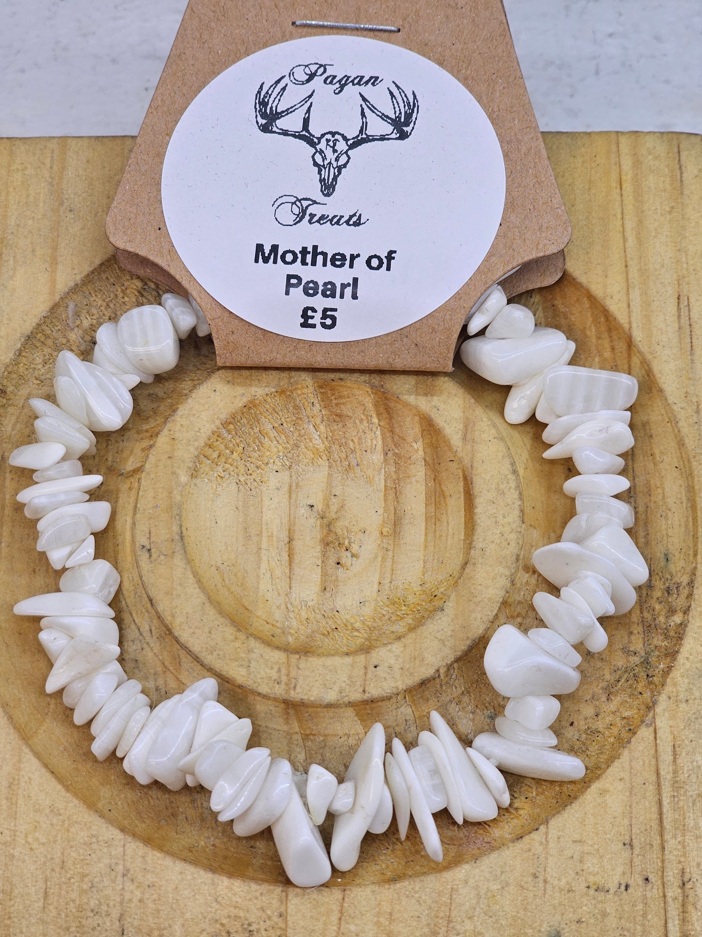 Mother of Pearl chip bracelet