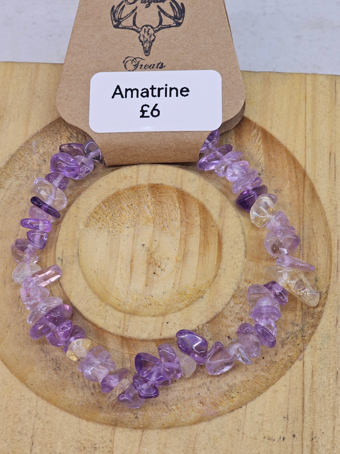 Amatrine chip bracelet