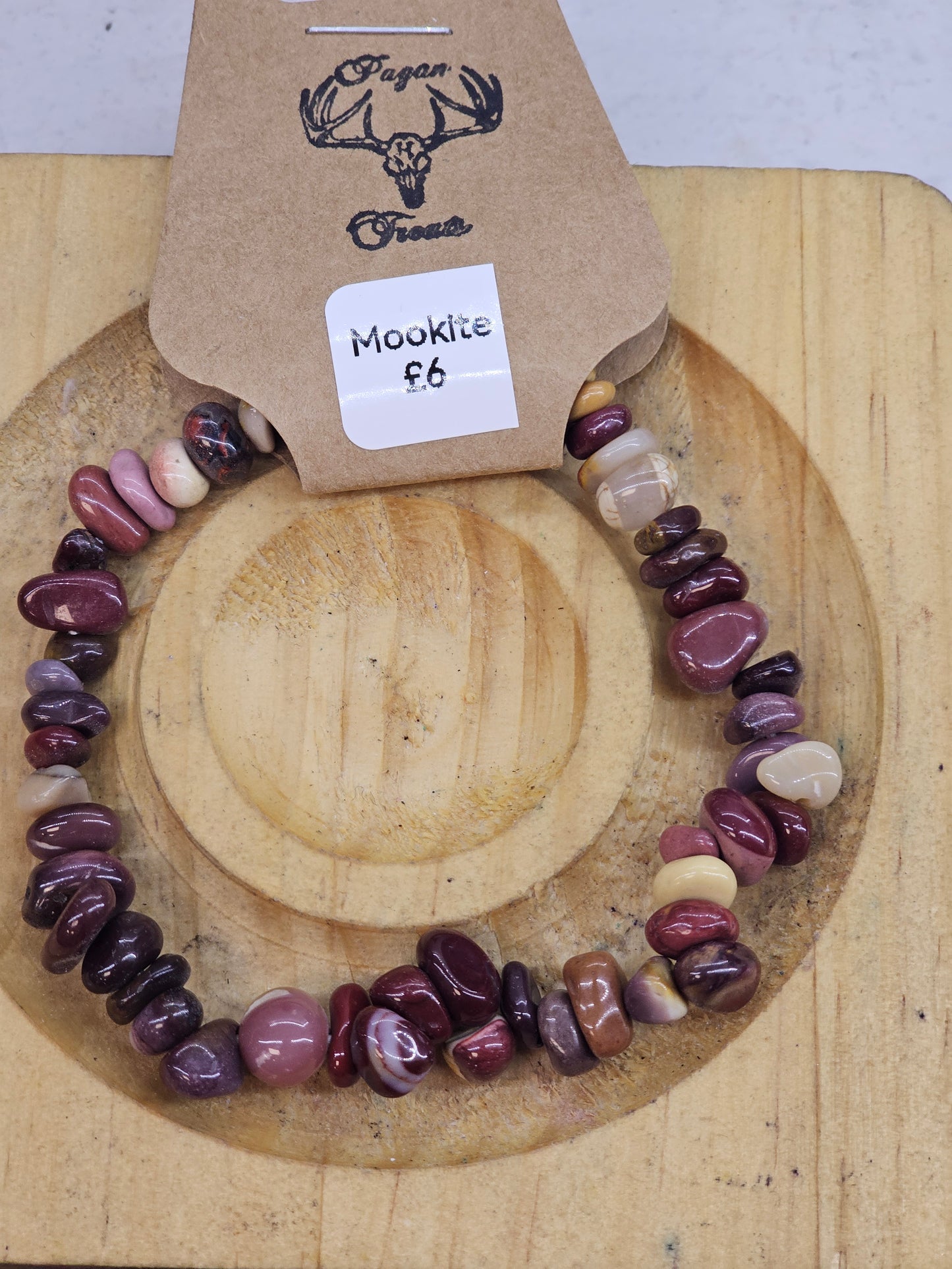 Mookite chip bracelet