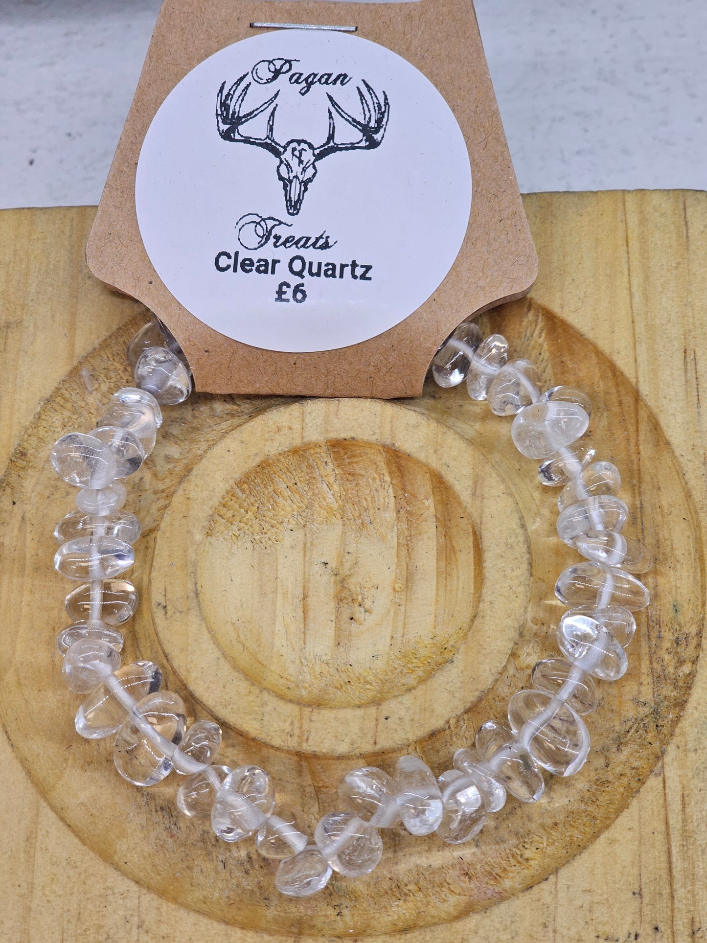 Clear Quartz chip bracelet