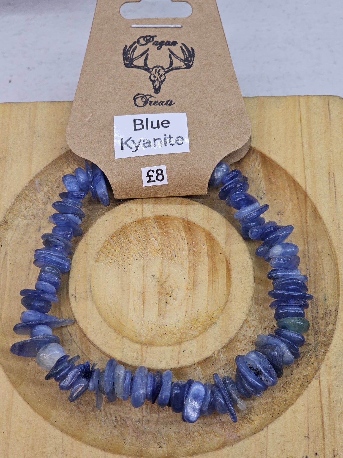 Blue Kyanite chip bracelet