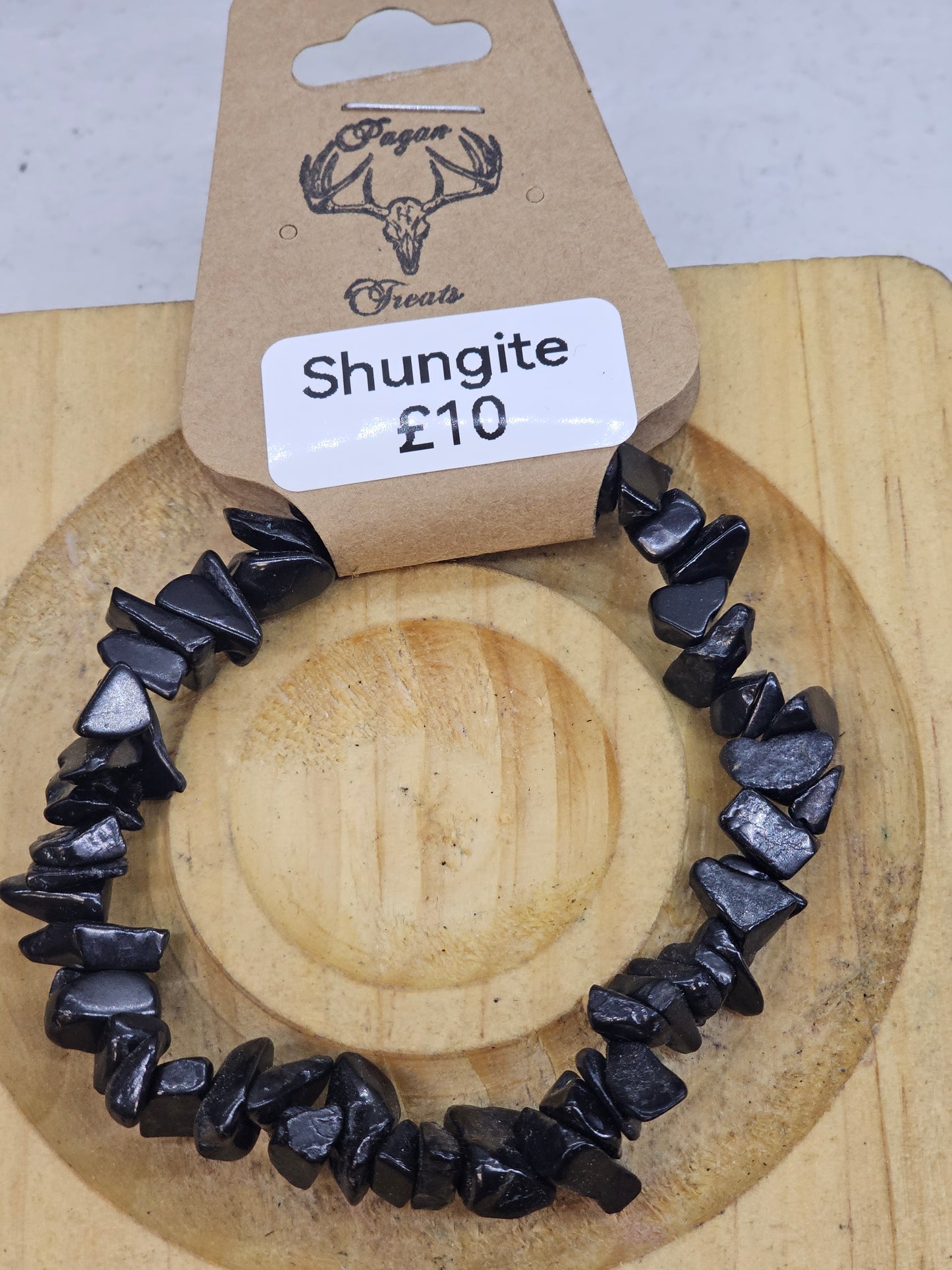 Shungite chip bracelet