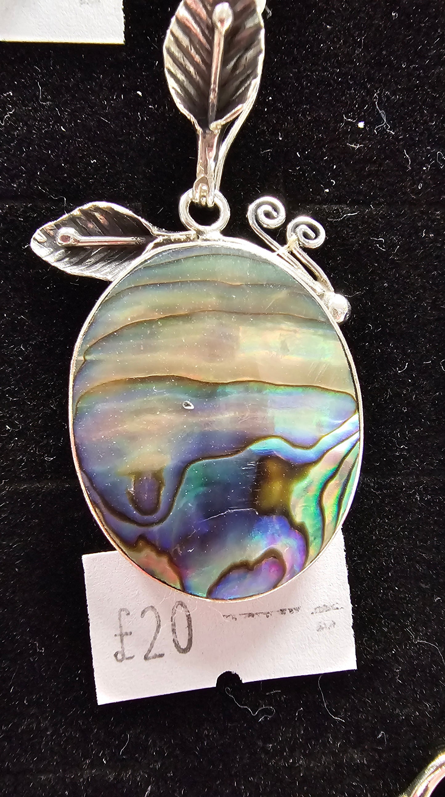 Abalone Shell 925 silver pendant