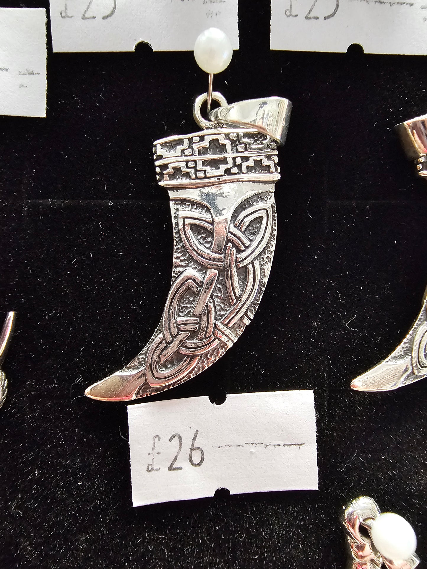 925 silver Tooth pendant