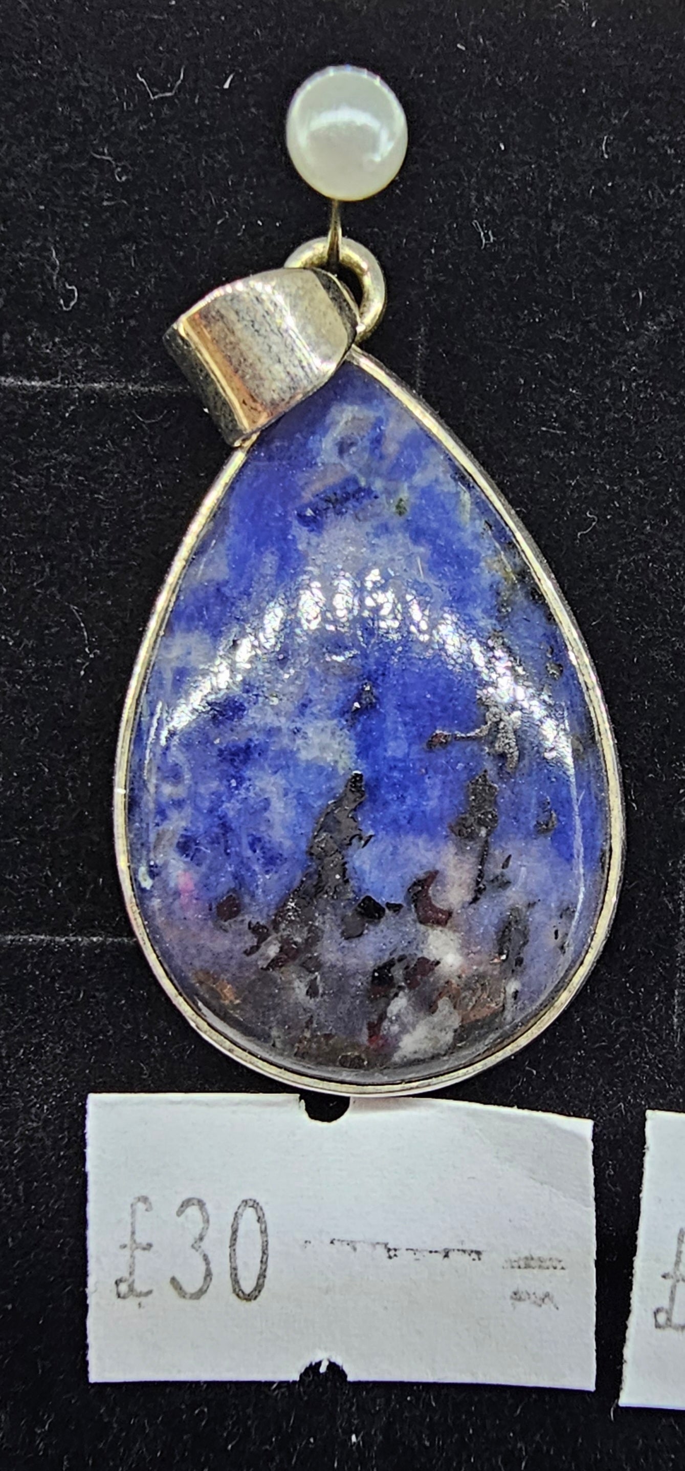 Sodalite 925 silver pendant
