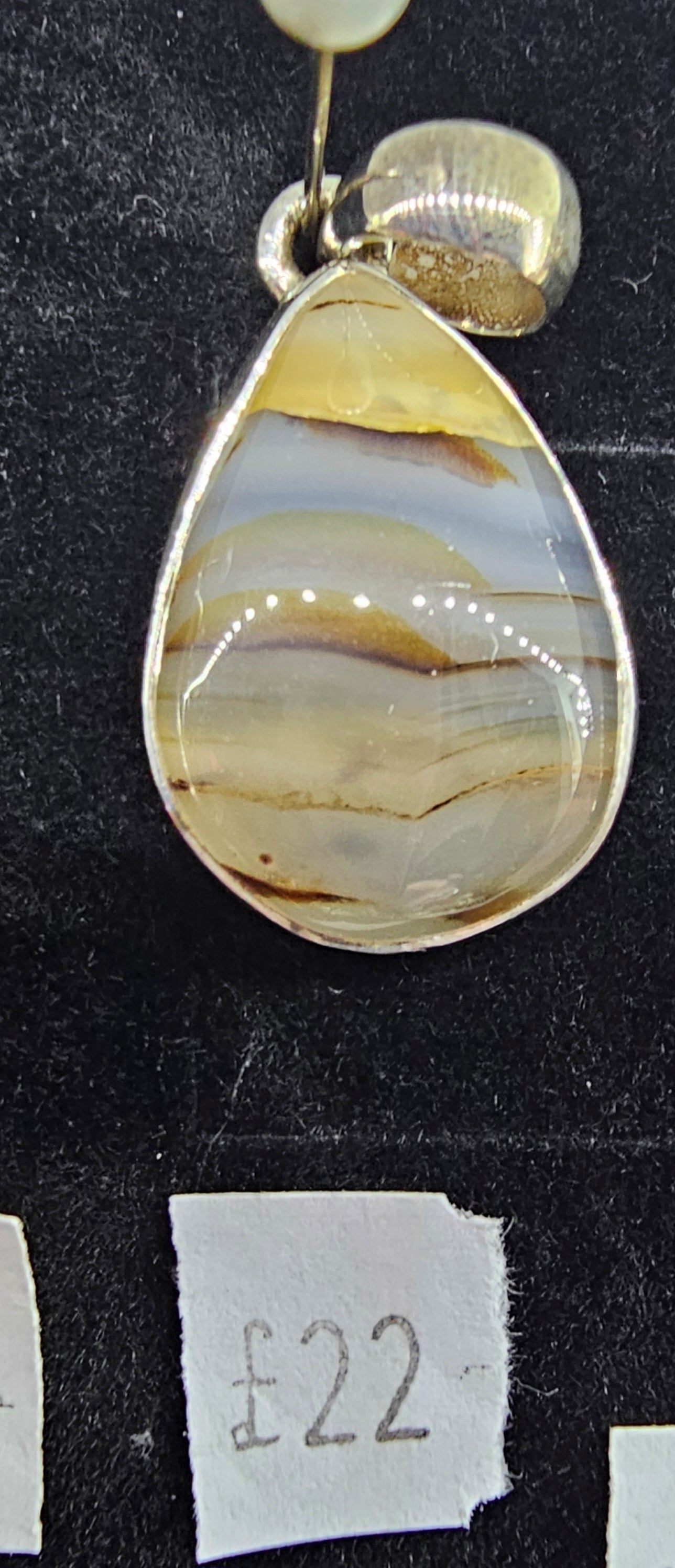 Agate 925 silver pendant