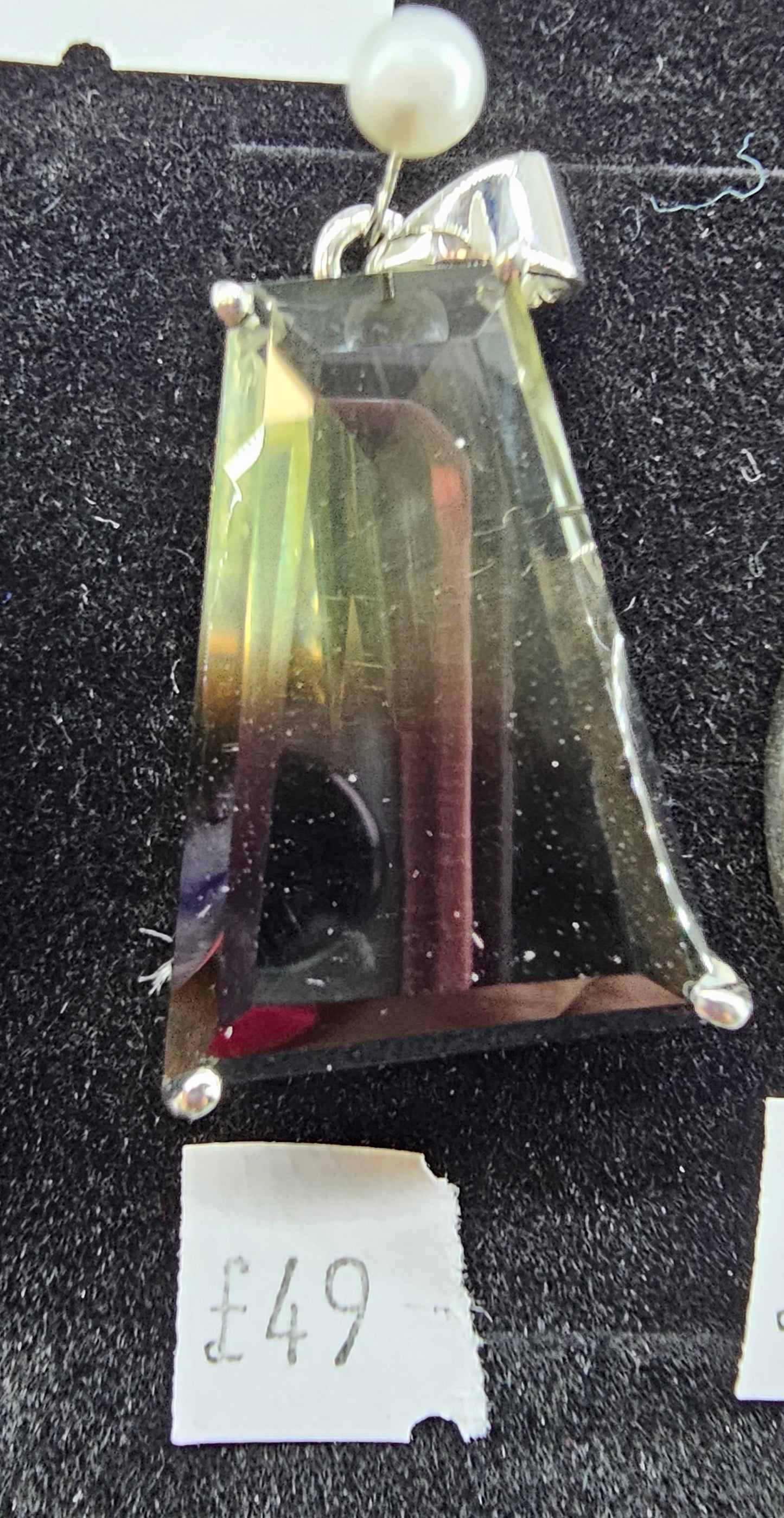 Smokey Citrine 925 silver pendant