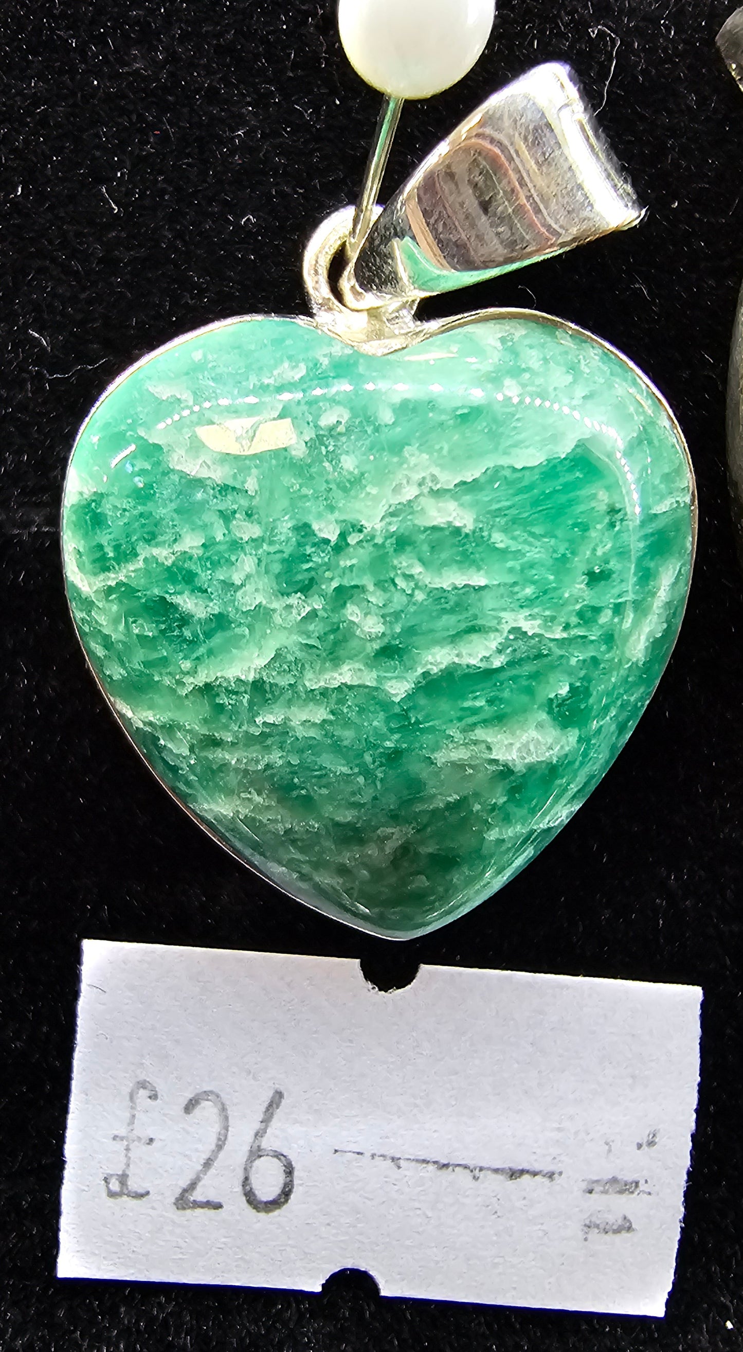 Amazonite 925 silver pendant