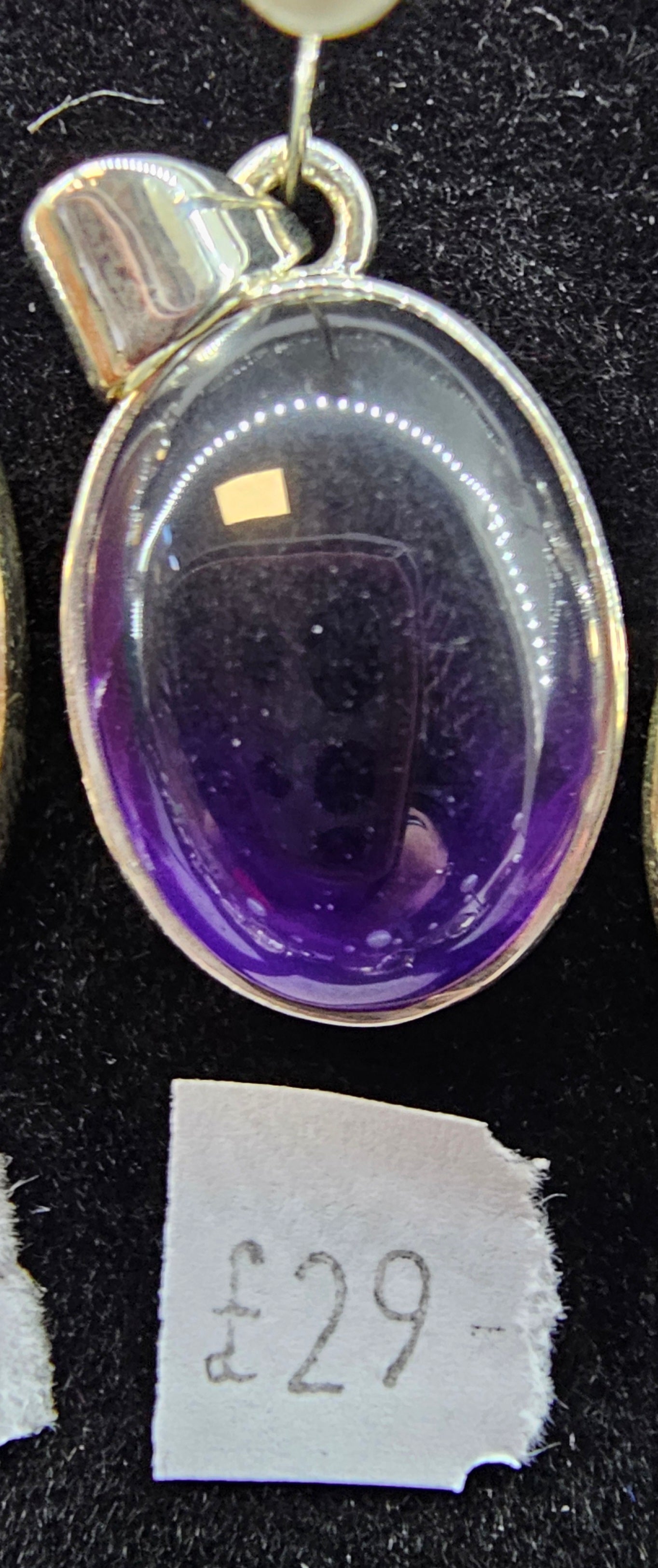 Amethyst 925 silver pendant