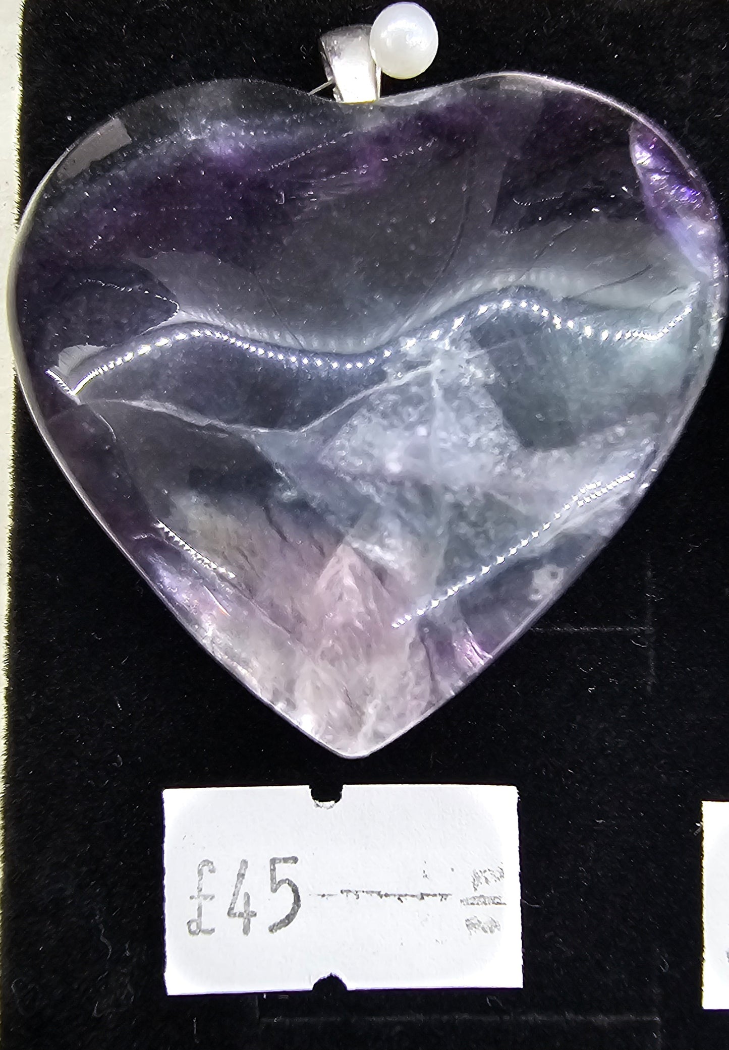 Flourite 925 silver pendant