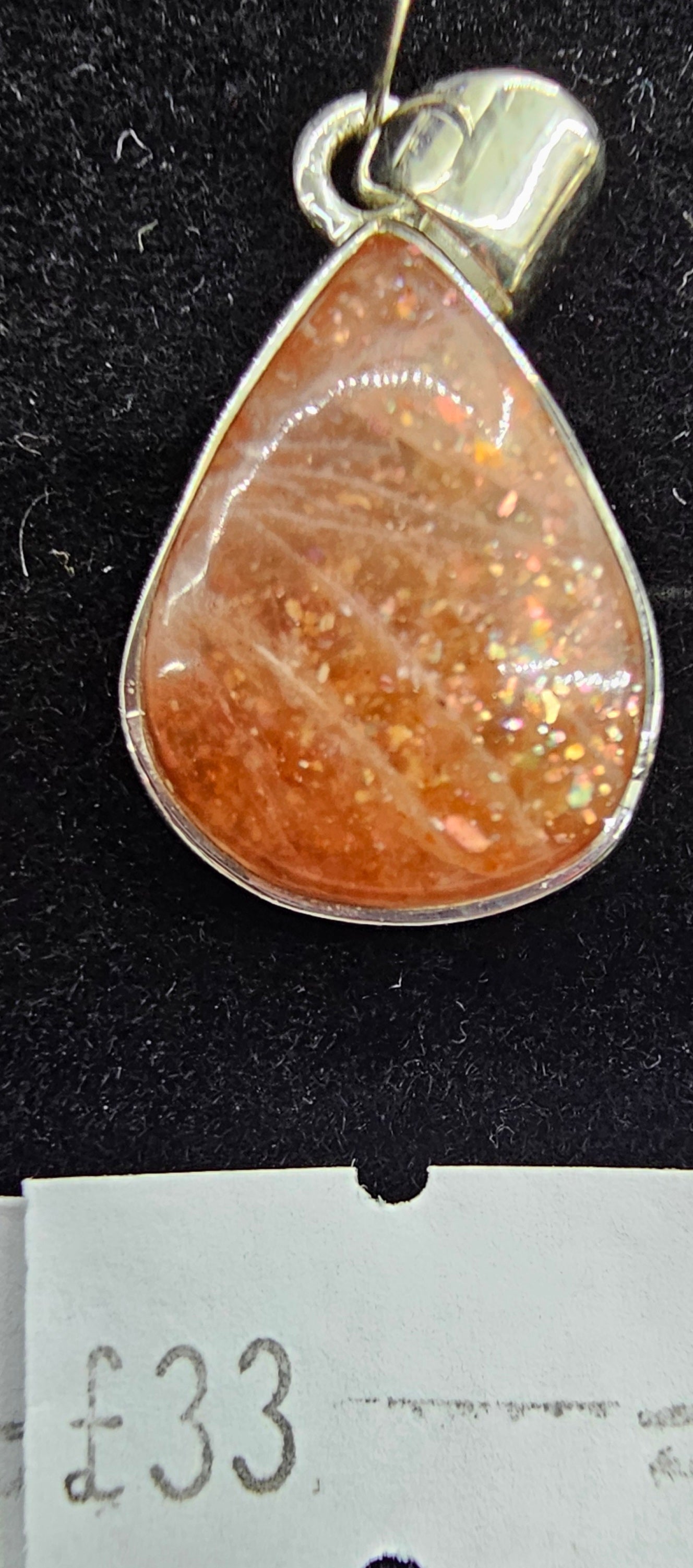 Sunstone 925 silver pendant