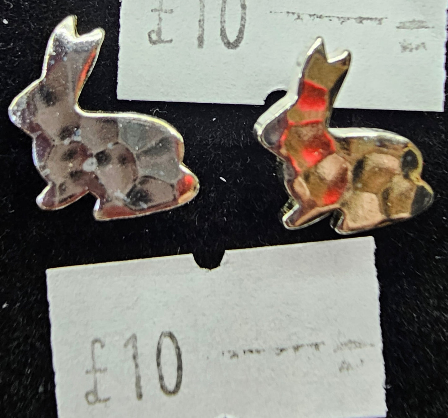 925 silver Rabbit stud earrings