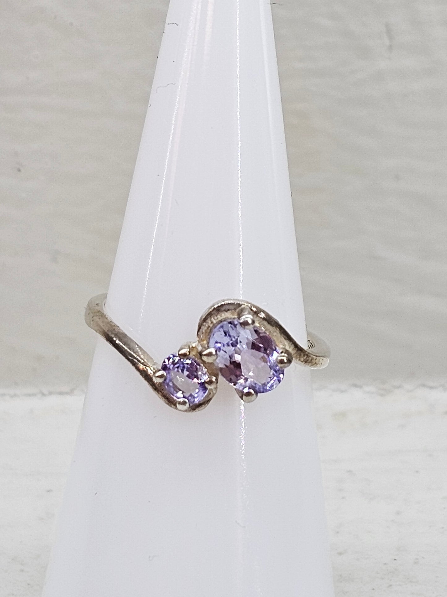 Tanzanite 925 silver ring size J/K