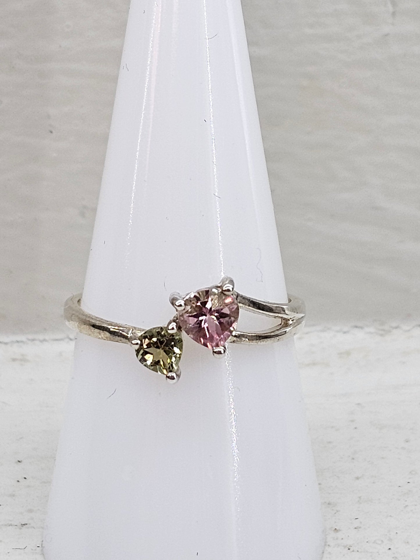 Tourmaline 925 silver ring size P/Q
