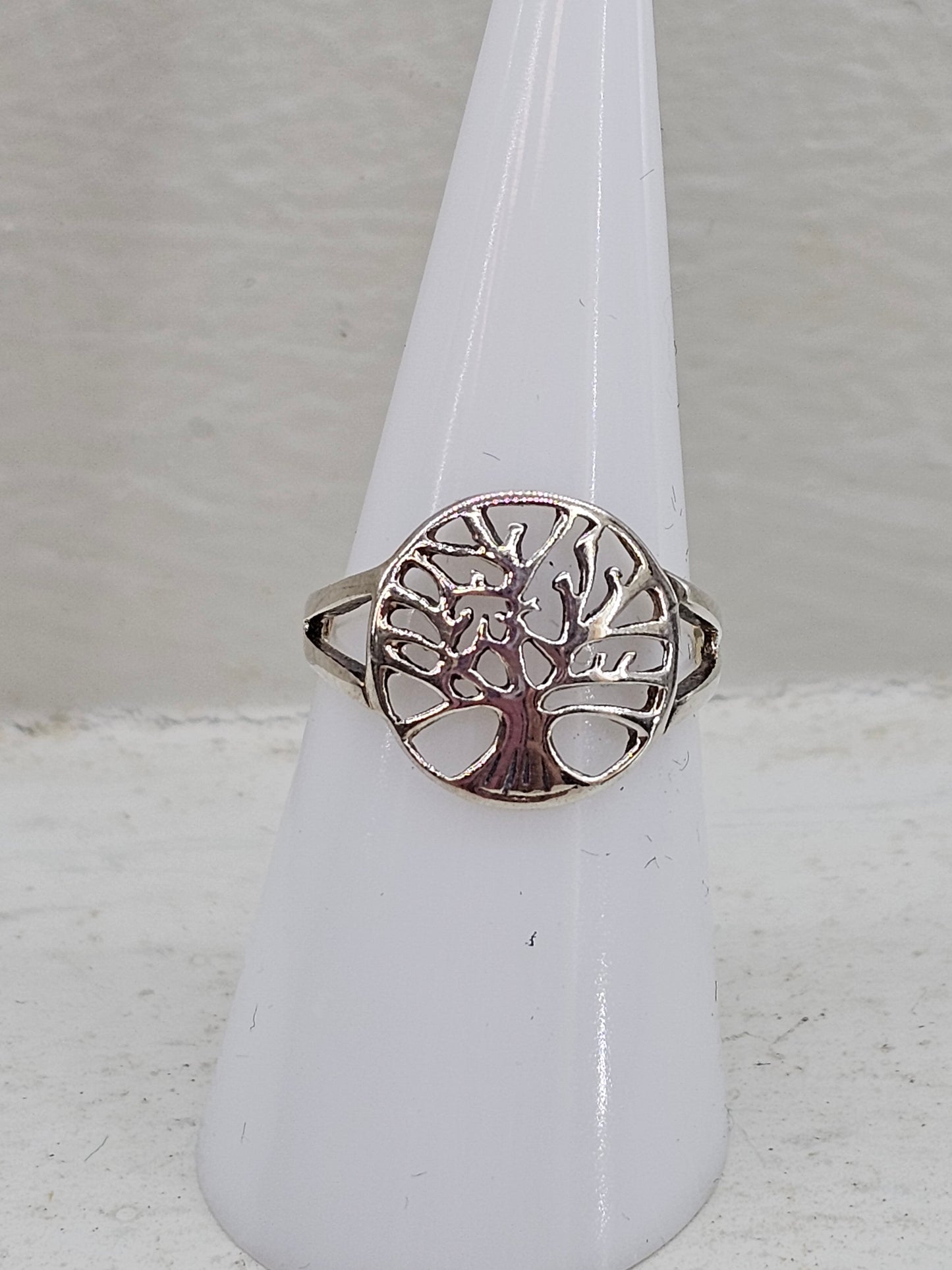 925 silver tree of life ring size N