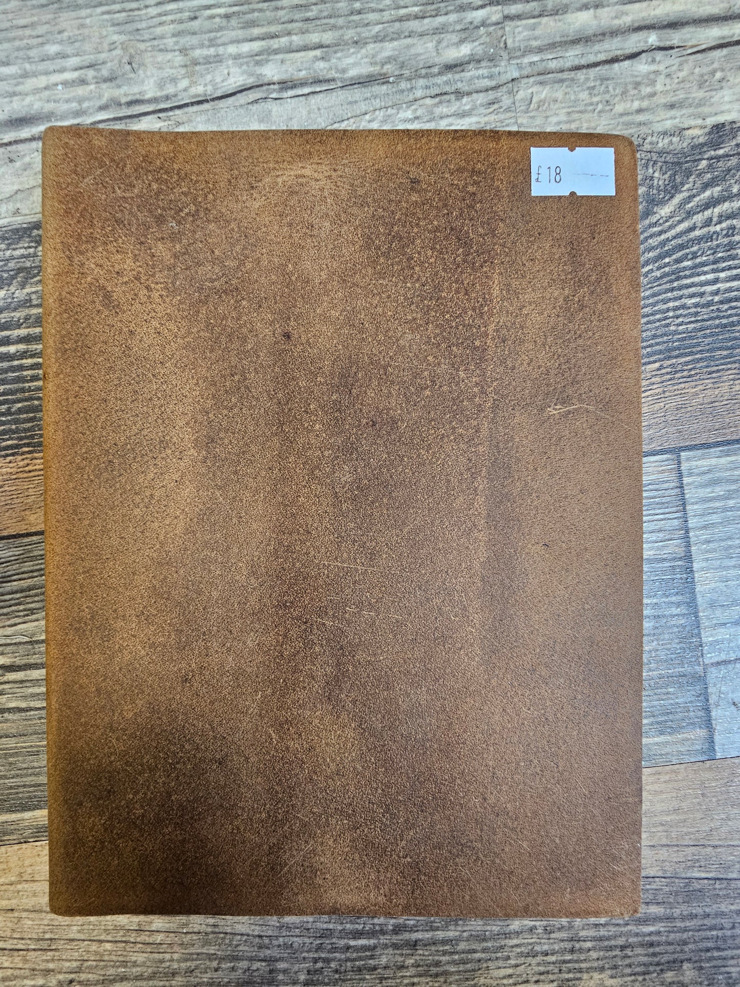 Brown leather notebook