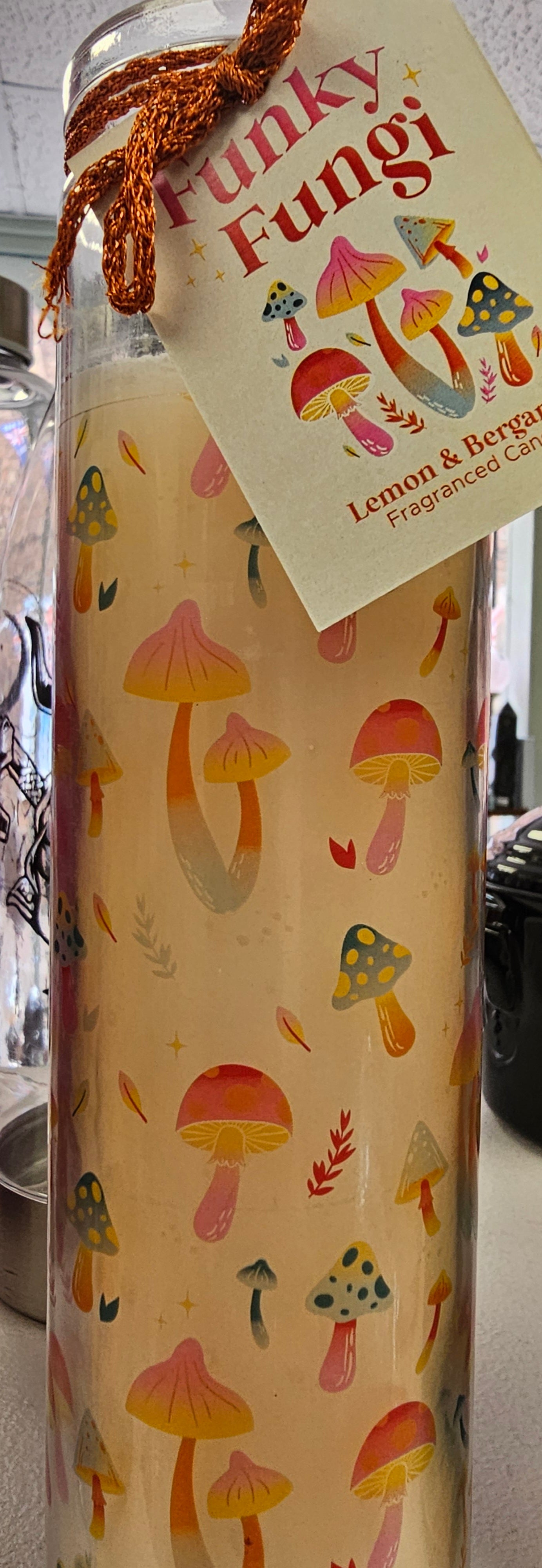 Funky Fungi Lemon and Bergamot Scented Candle