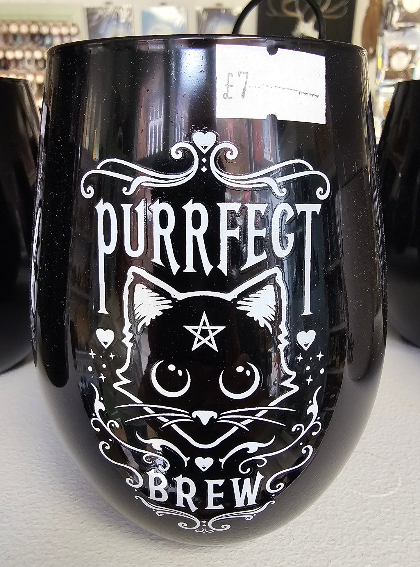 Purrfect Brew Glass Tumbler