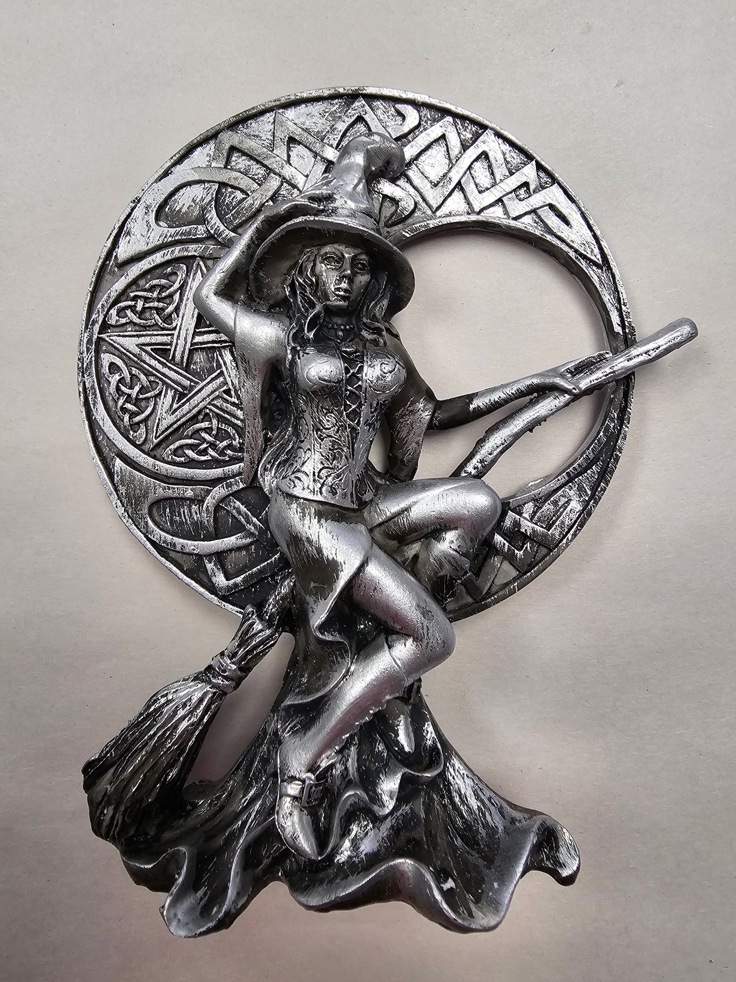 Witch and Moon Decoration