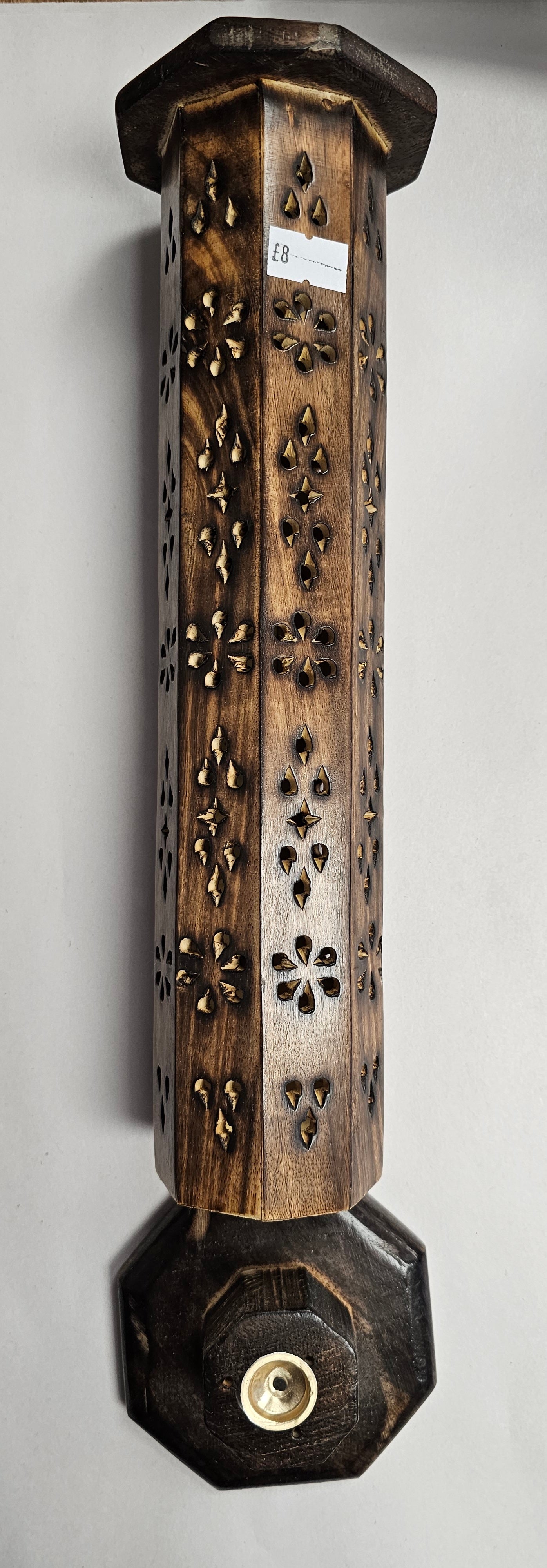 Wooden Tower Incense Stick/Cone Holder