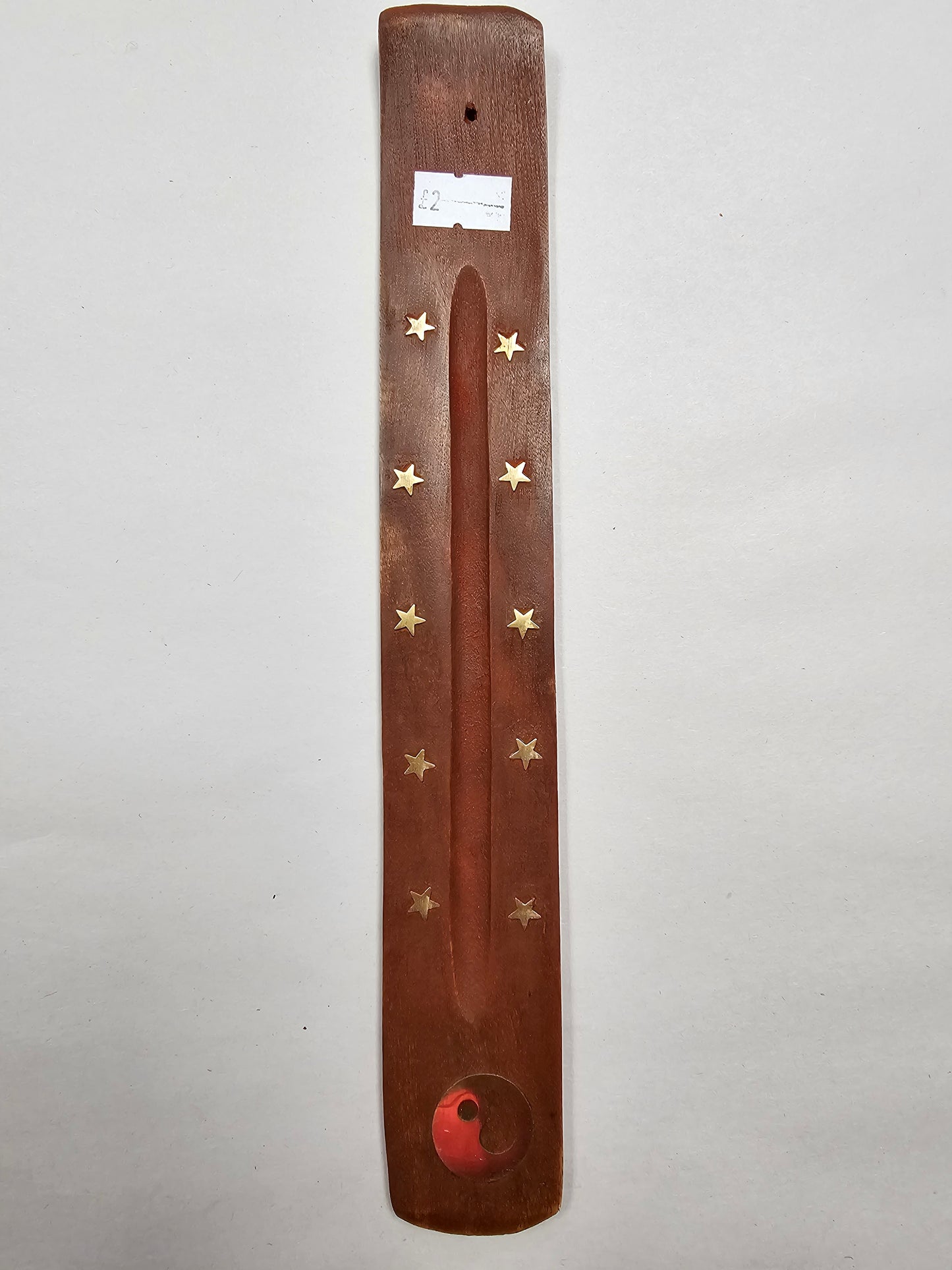 Wood Ying/Yang Incense Stick Holder