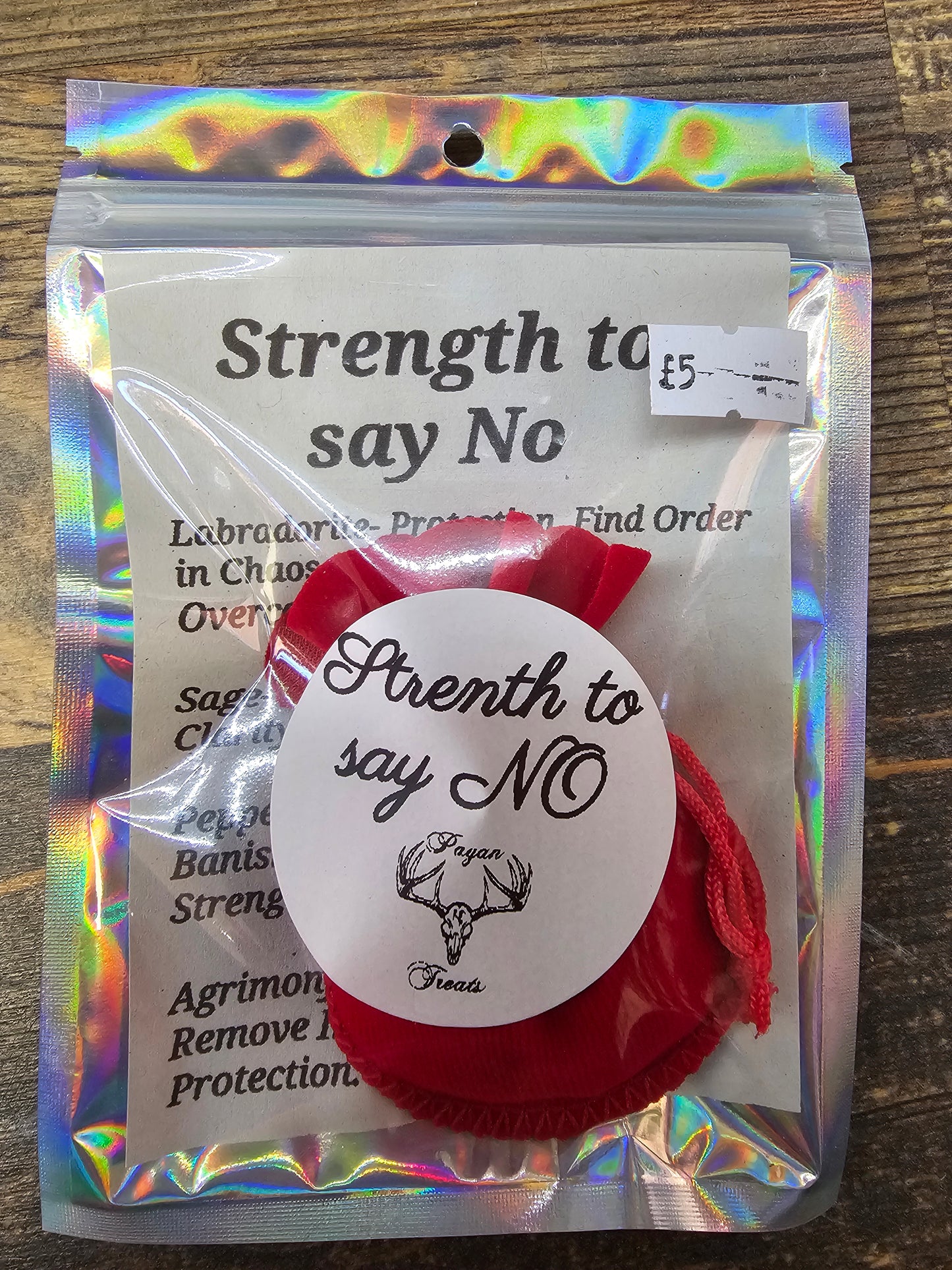 Strength to say NO Spell Bag