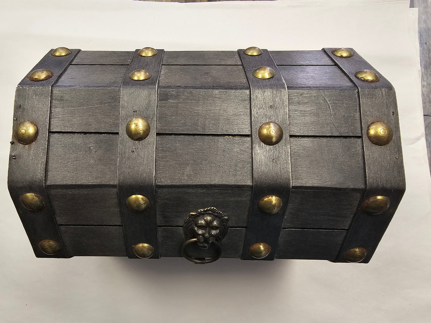 Gray Wooden Chest
