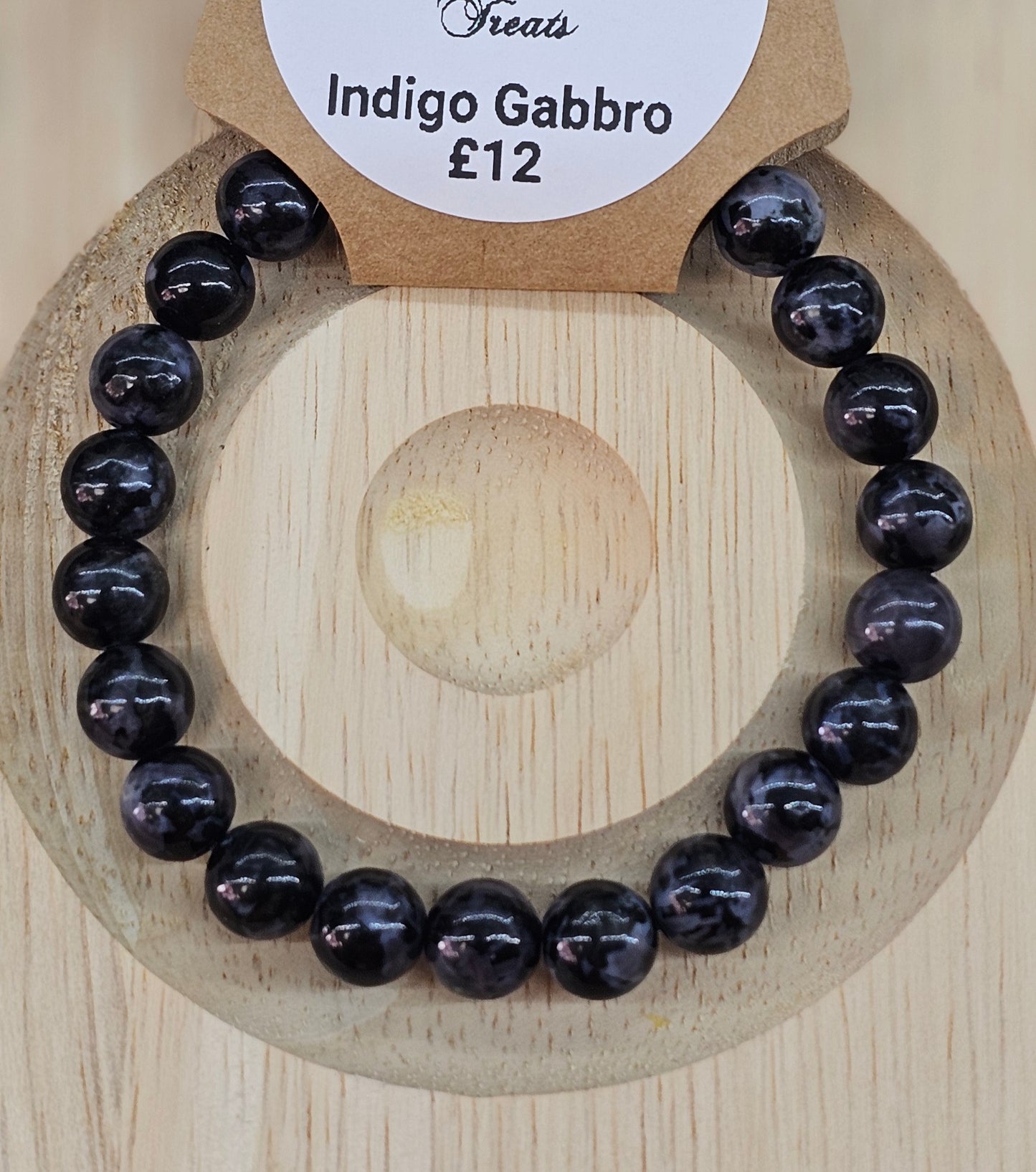 Indigo Babbro 8mm Bead Bracelet