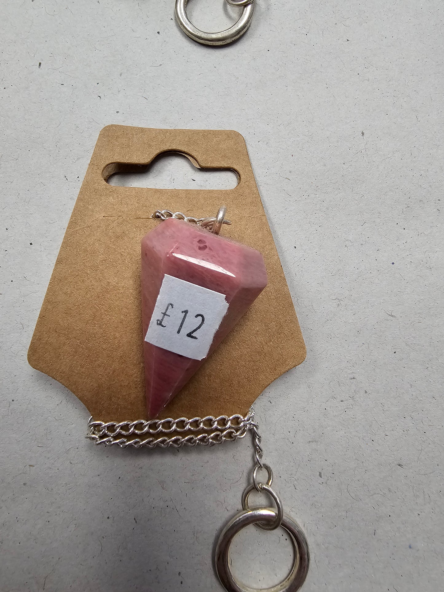 Fossilised Wood Pendulum