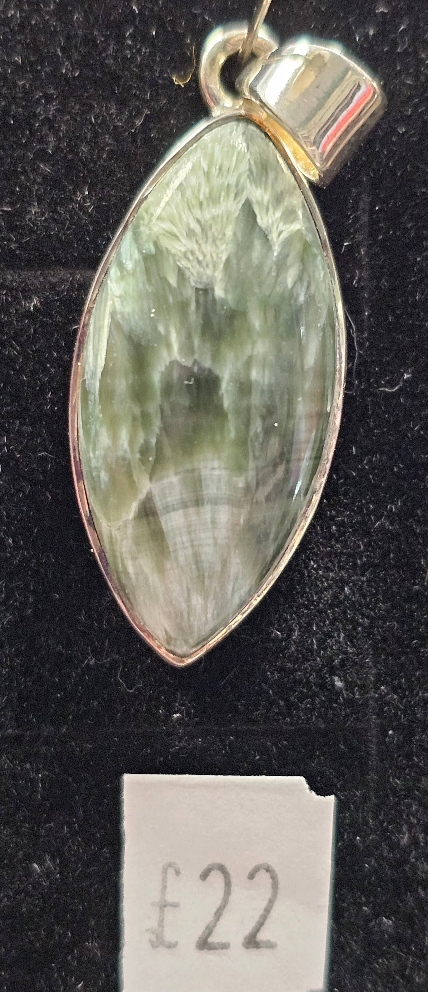 Seraphinite 925 Silver Pendent