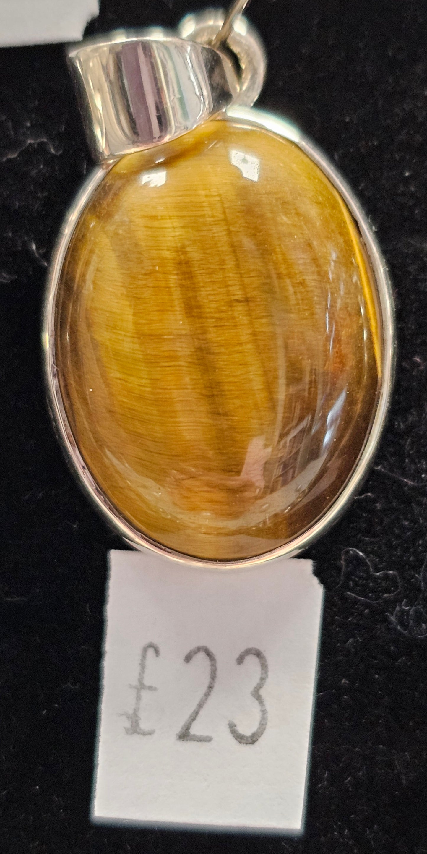 Tigers Eye 925 Silver Pendent