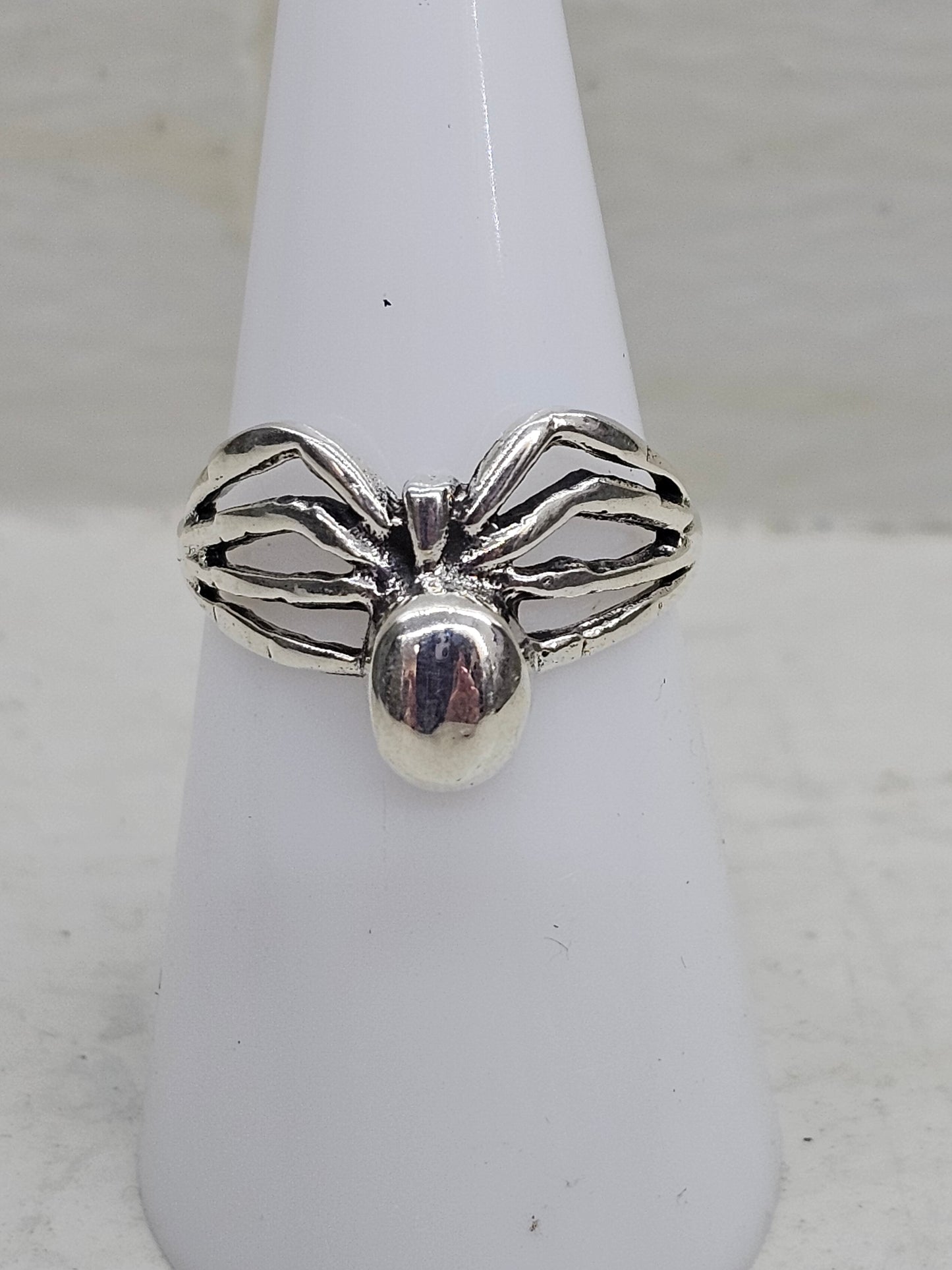 Spider 925 Silver Ring Size N