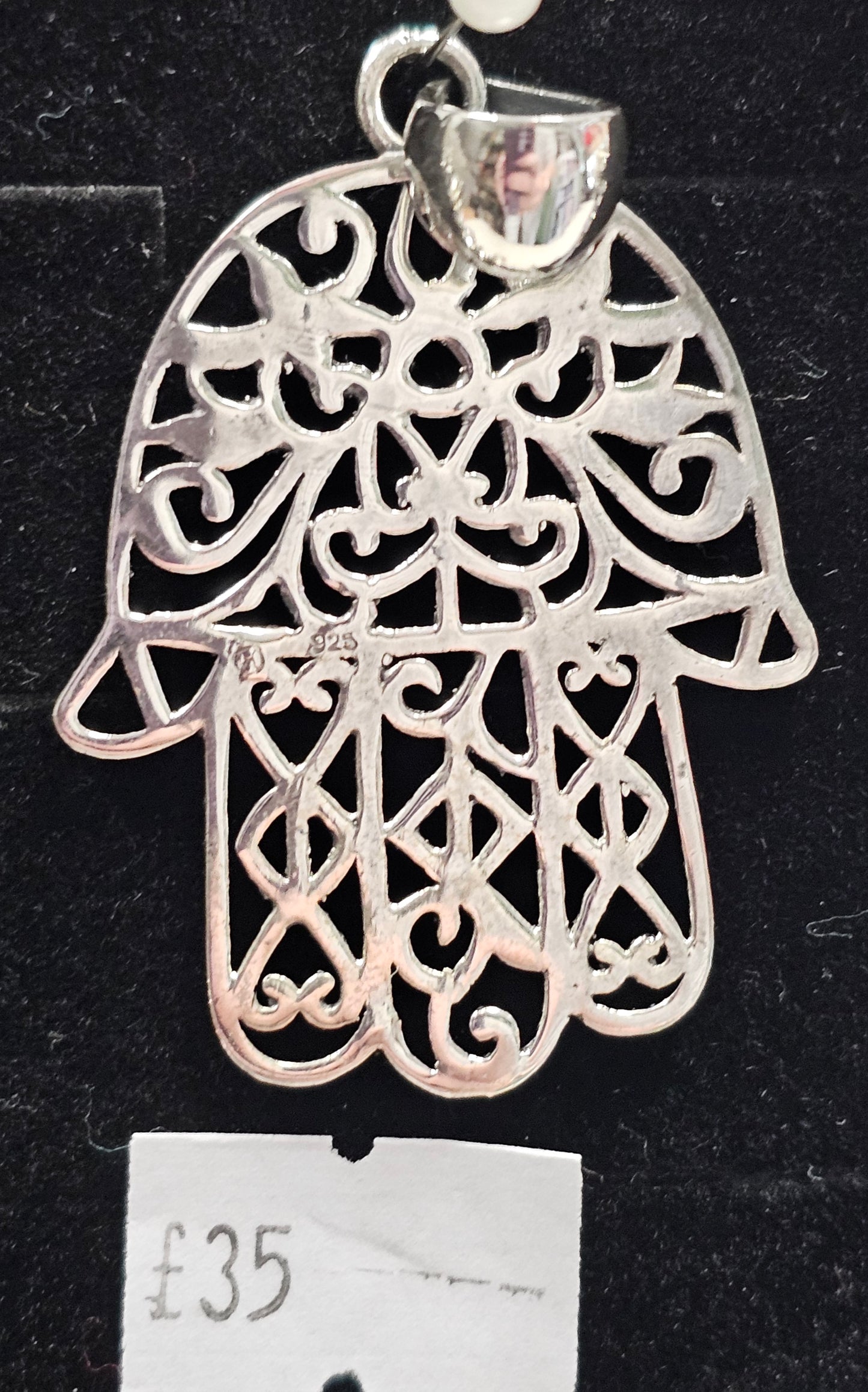 Hand of Hamsa 925 silver pendent
